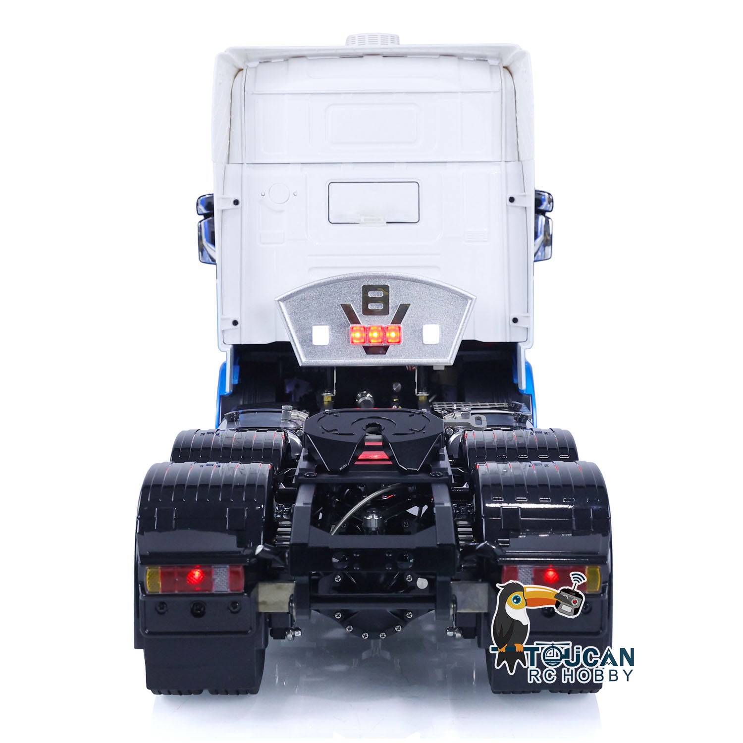 Custom 1/14 Scale LESU 6x6 RC Tractor Truck - Painted & Assembled Radio Control Car with Metal Chassis - Hobby Model with Optional ESC & Servo Motor - Perfect for Off-Road Racing, Crawling & Collector Displays
