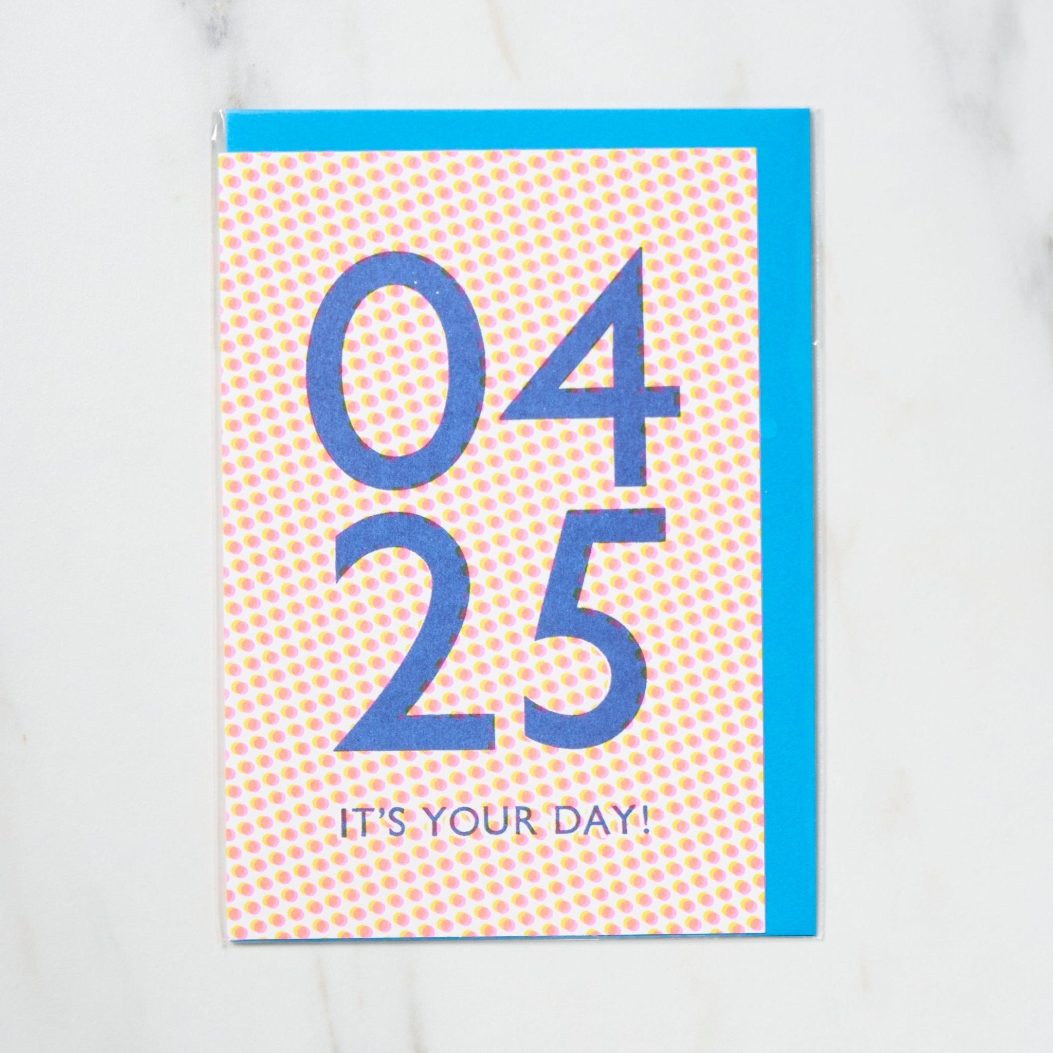 365 Find Your Day Card - April Edition | Premium Letterpress Greeting Card for Birthdays, Anniversaries & Special Occasions