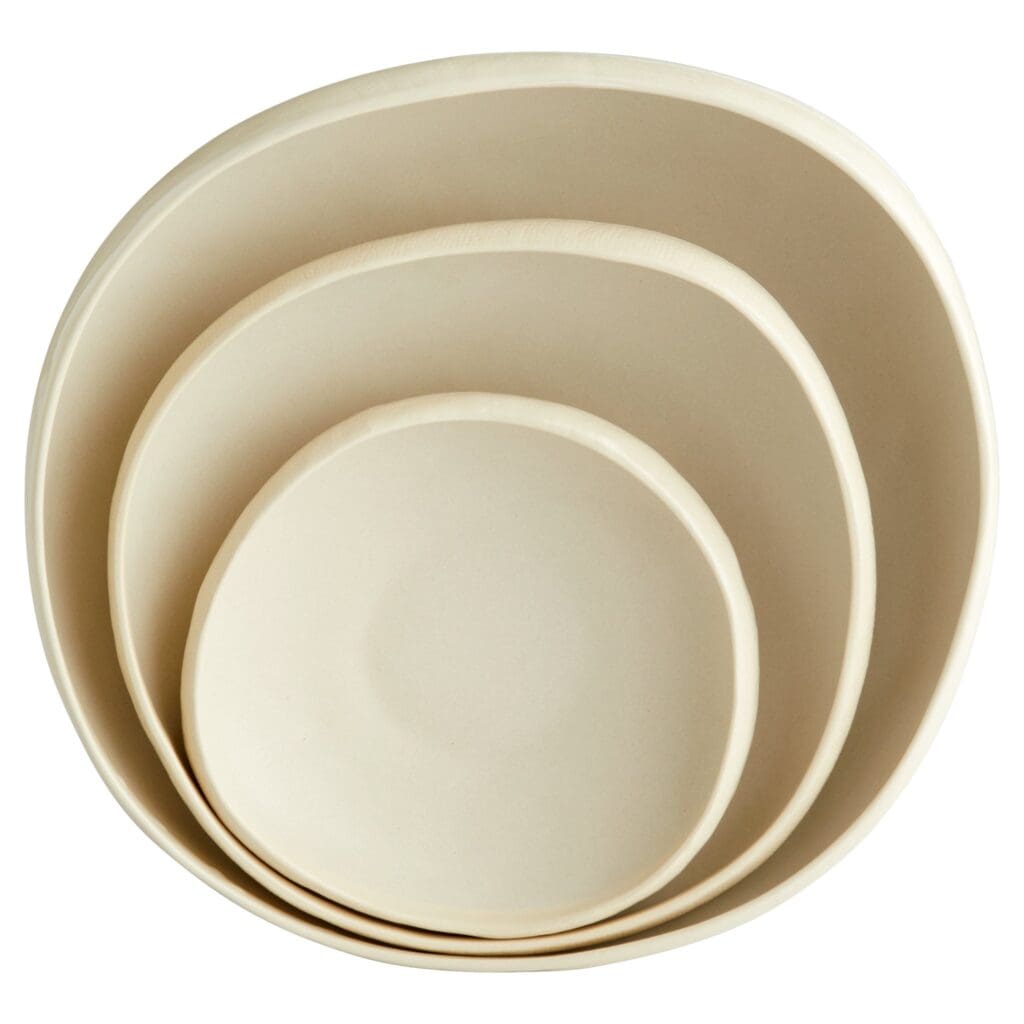 Cyan Design 11216 Elon Bowl - Large White Ceramic Decorative Serving Bowl for Fruit, Salad, Centerpiece & Home Decor