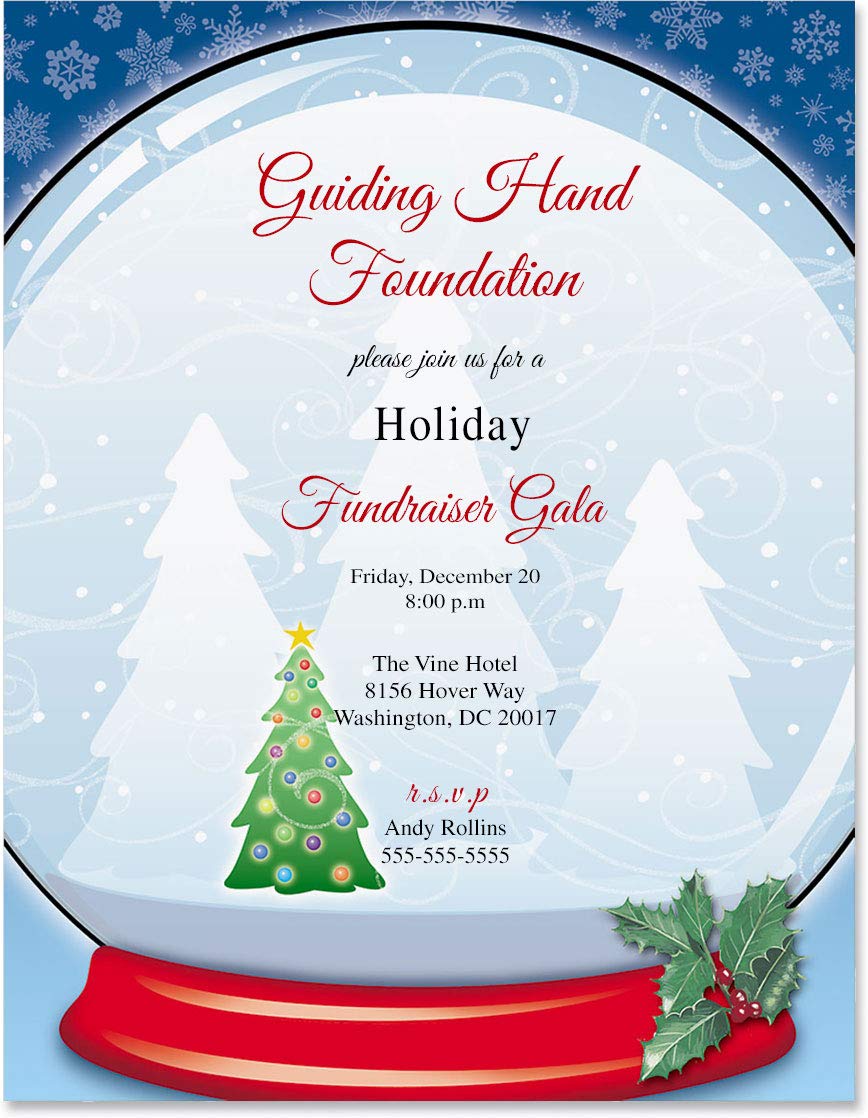 Premium Winter Wonderland Snowglobe Christmas Stationery Set - 100 Sheets Elegant Border Paper & Letterhead (8.5 x 11) for Holiday Cards, Office Decor & Festive Correspondence