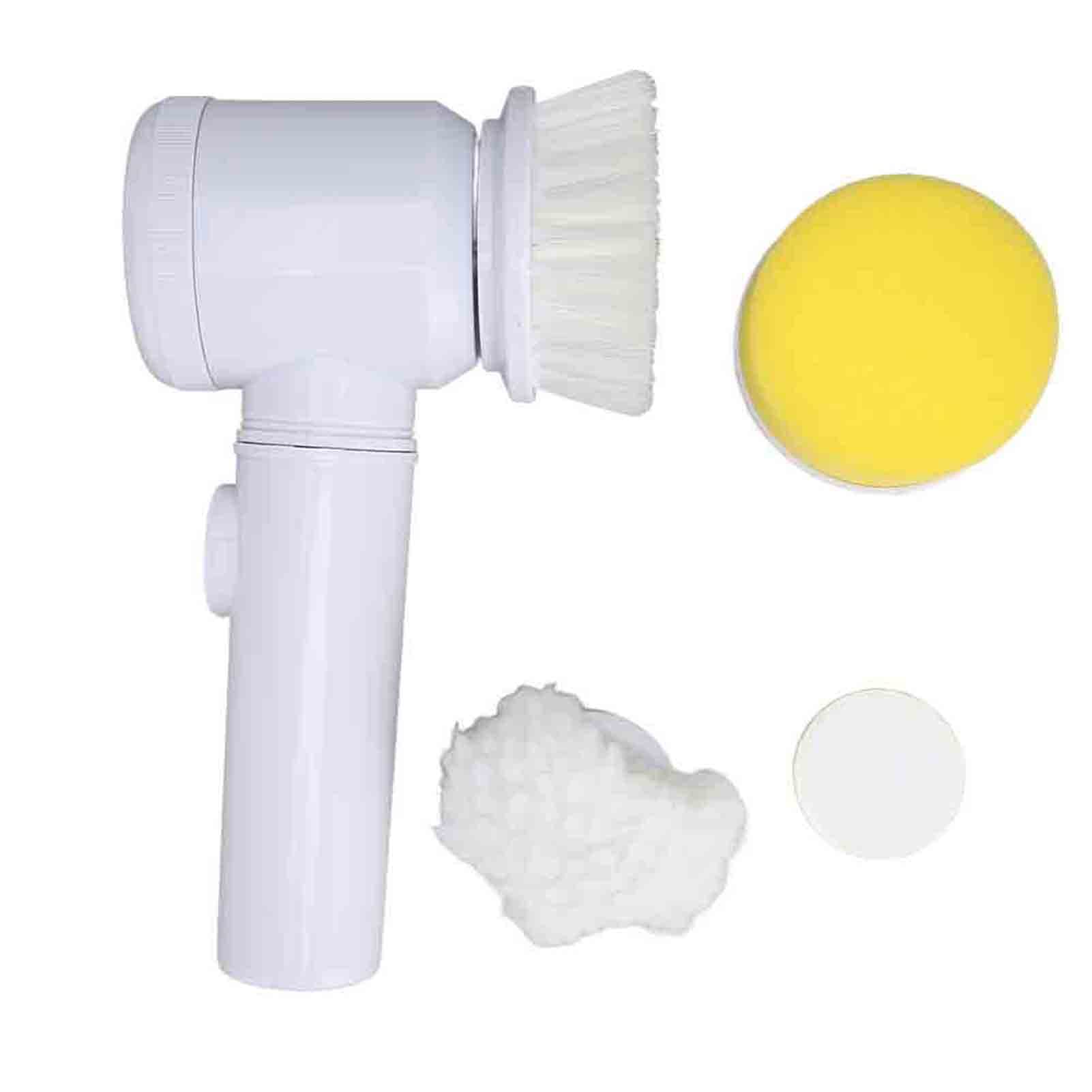 Rechargeable Electric Spin Scrubber - 3 Heads for Bathroom & Kitchen Cleaning