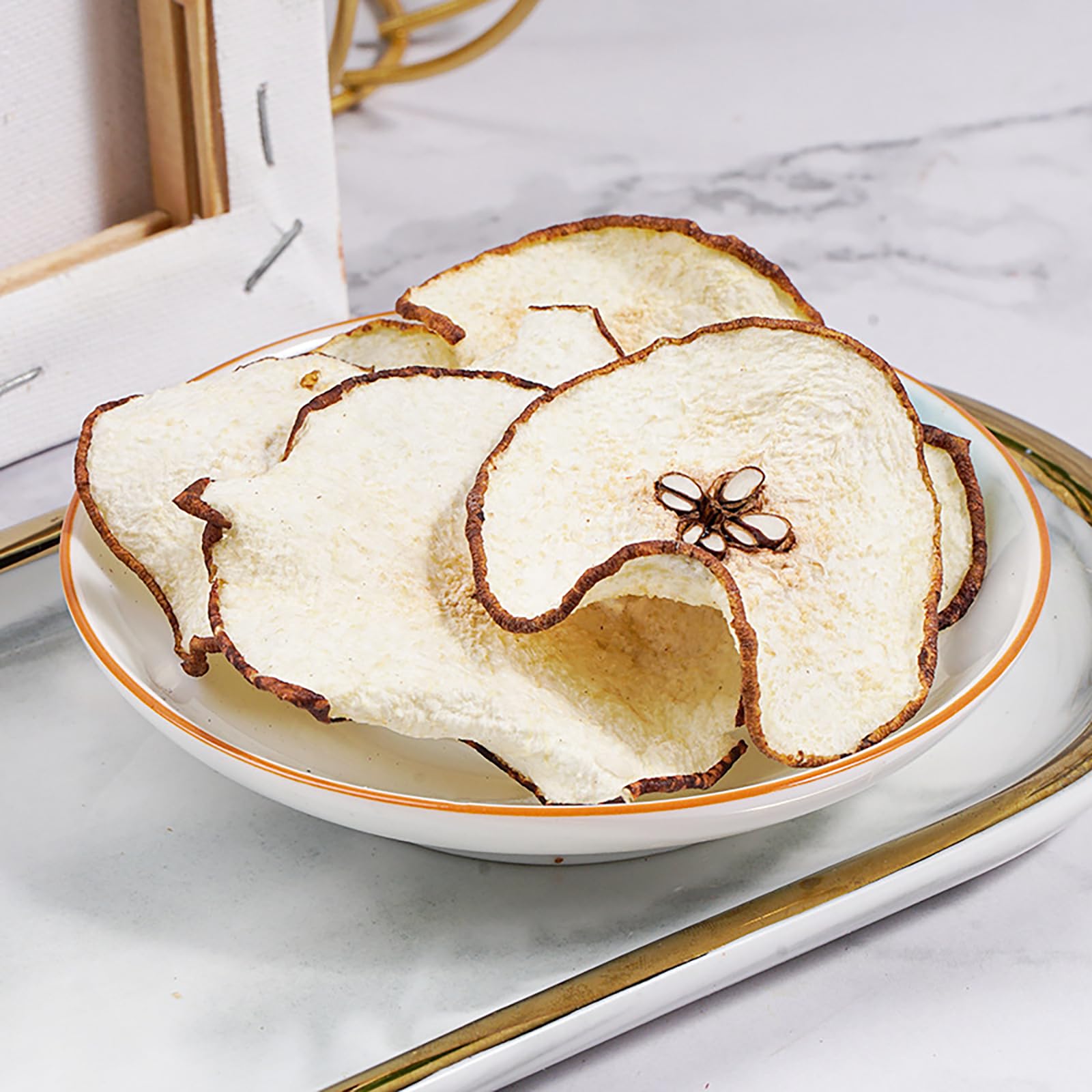 Organic Dried Snow Pear Slices 3.52oz (230g) - Natural Sweet Fruit Tea Ingredient for Herbal Tea, Detox Drinks & Healthy Snacking