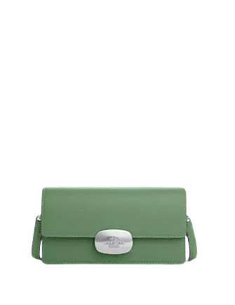 Coach Eliza Small Flap Crossbody Bag for Women - Genuine Leather Shoulder Purse with Adjustable Strap | Perfect for Everyday Use, Date Night & Travel Accessories