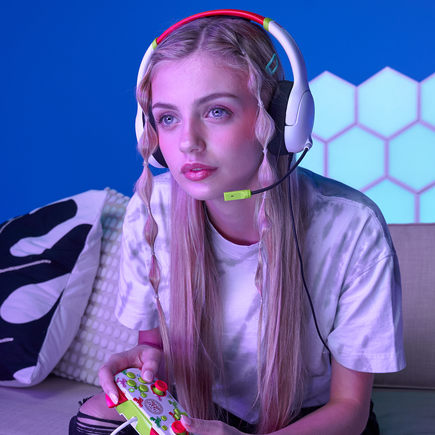 Nintendo Switch Radiant Racers AIRLITE Wired Gaming Headset with Mic - Lightweight Comfort for Long Play Sessions, Perfect for Switch Gaming & Online Multiplayer