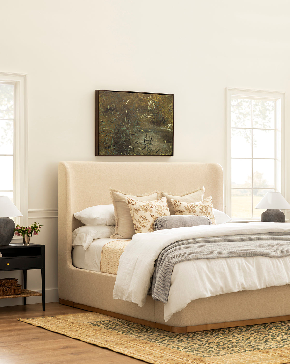 Premium Penelope White Linen Duvet Cover Set - 100% Natural Breathable Fabric - Queen Size Bedding for Cozy Sleep - Perfect for Master Bedrooms & Guest Rooms