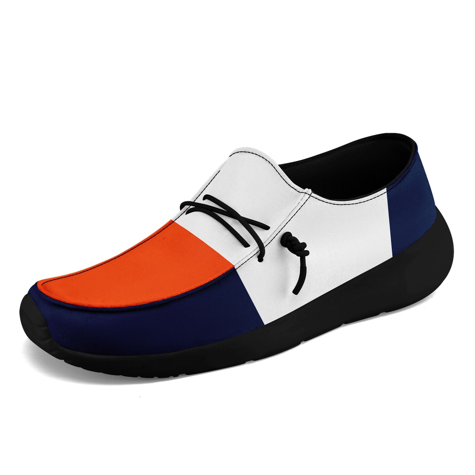Custom Denver Orange Blue White Personalized Sneakers - Unisex High-Top Fashion Shoes for Men & Women - Perfect for Casual Wear, Running, Gym & Street Style - Size 10 Online Customization Available