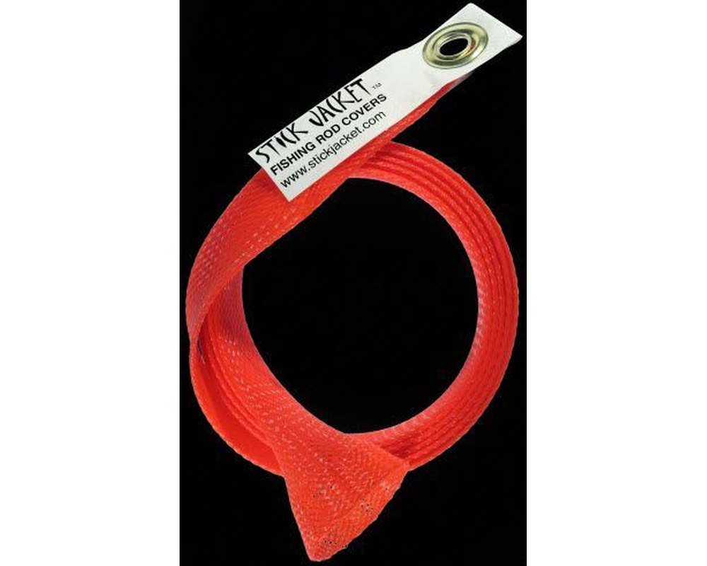 Premium Spinning Fishing Rod Cover - Red | Protective Sleeve for Rod Storage & Travel | Ideal for Saltwater & Freshwater Fishing Gear