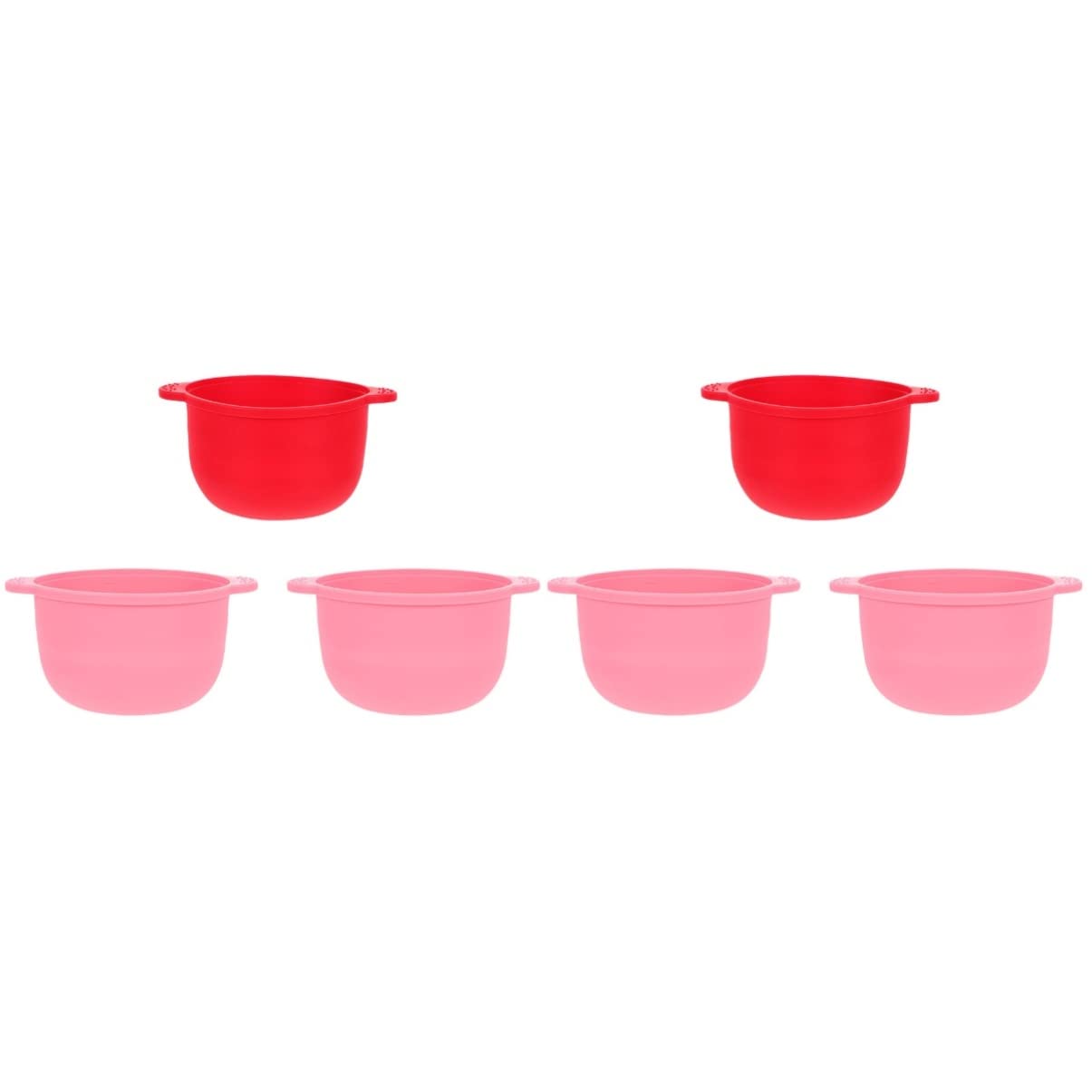 6 Pcs Silicone Wax Warmer Bowls for Hair Removal - Depilatory Wax Melting Pot, Folding Waxing Tools & Supplies - Perfect for Home Waxing, Salon Use, and DIY Beauty Treatments