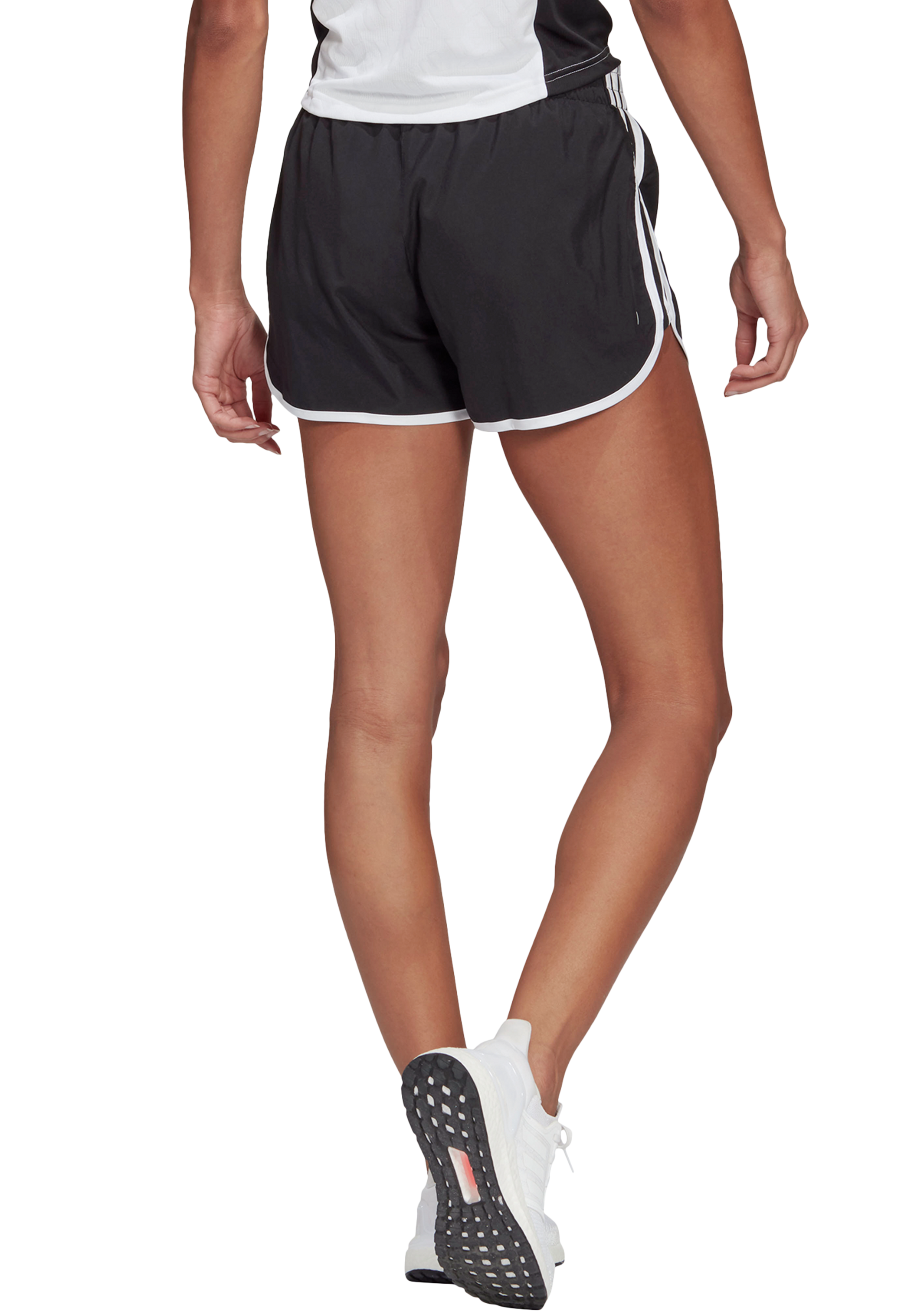 Adidas Women’s Marathon 20 4-Inch 3-Stripe Running Shorts - Lightweight Quick-Dry Workout Shorts for Jogging, Gym & Training