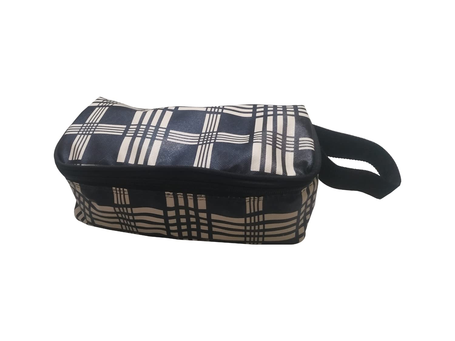 Multipurpose Travel Organizer - Waterproof Toiletry & Makeup Bag with Zipper, Perfect for Shaving Kit, Cosmetic Storage, Stationery Case (Black, 24