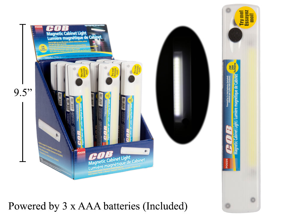 FOCUS ELECTRONICS Magnetic Under Cabinet Lighting - 86151 LED Puck Lights for Kitchen, Closet & Display Cases - Dimmable & Energy Efficient