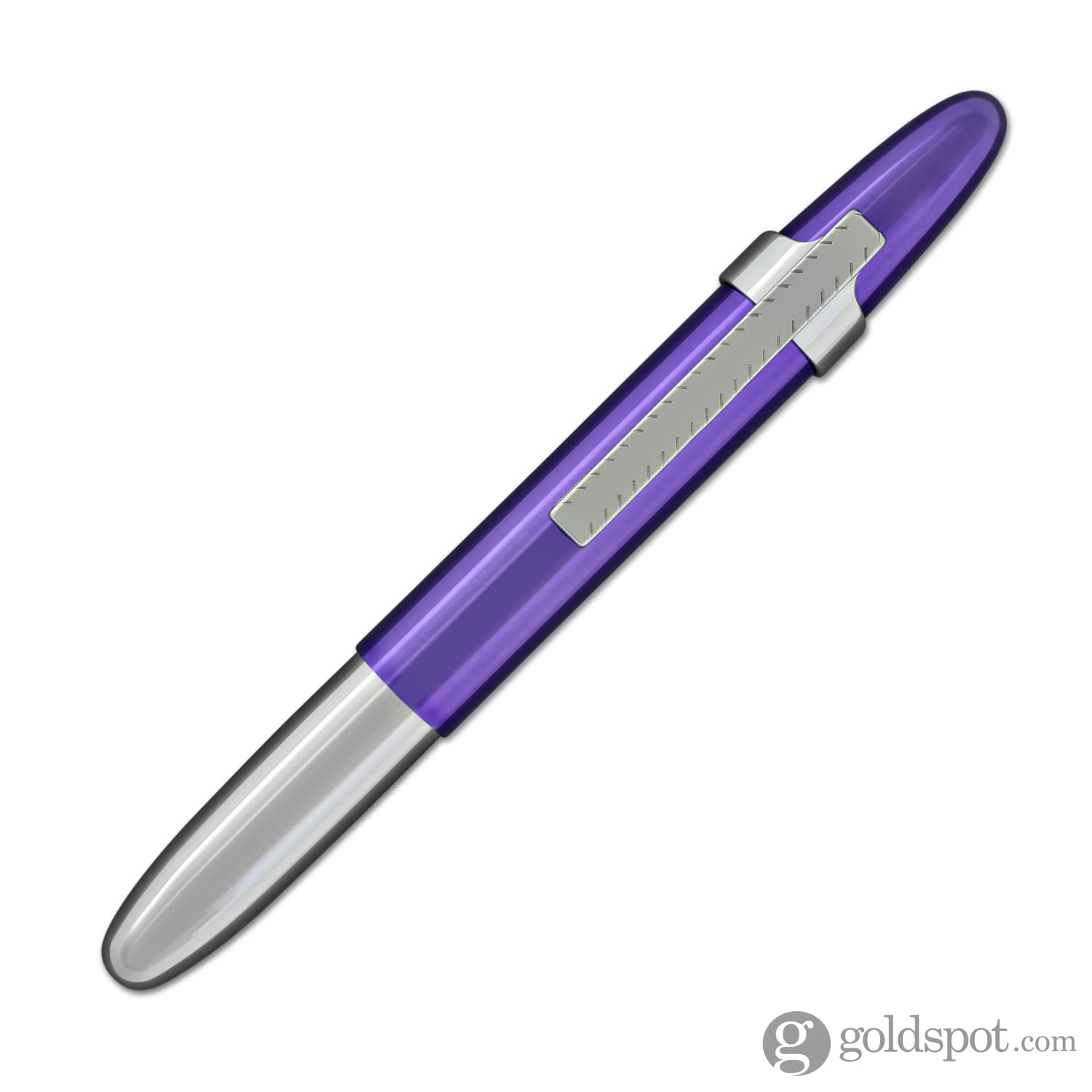 Fisher Space Pen Bullet Ballpoint Pen - Chrome & Purple Passion - Refillable, Pressurized Ink for All Weather Writing - Perfect for Outdoor Adventures, Travel, and Everyday Use