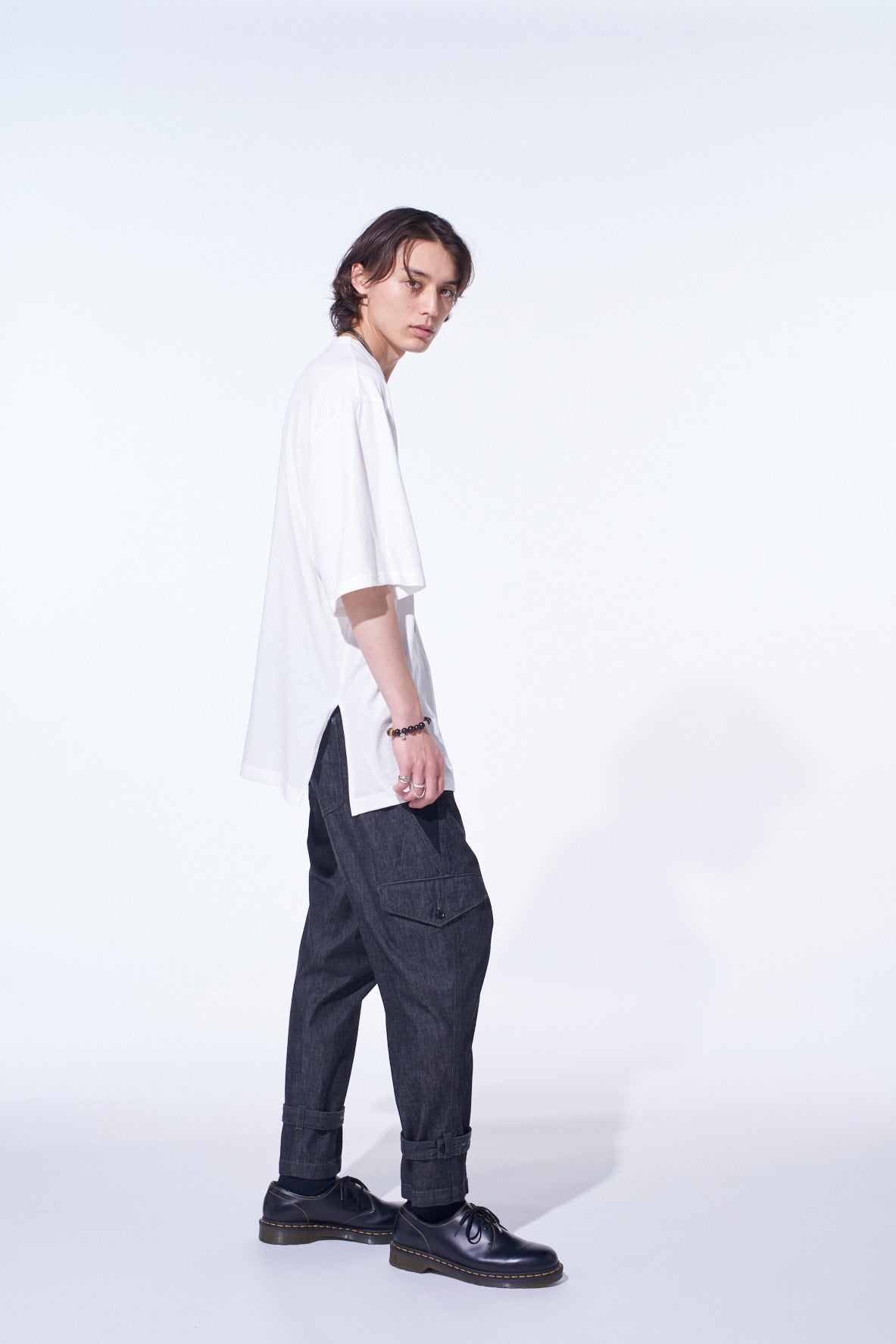 Soft Cotton Jersey Fabric Switch Half-Sleeve Draped T-Shirt for Women - Casual Comfort Wear for Everyday Outfits & Layering