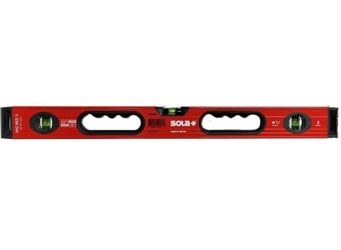 SOLA BIG RED 24 Level Laser Level Tool - Professional Self-Leveling Cross Line Laser for Construction, Remodeling, and DIY Projects - Perfect for Wall Mounting, Tile Installation, and Picture Hanging