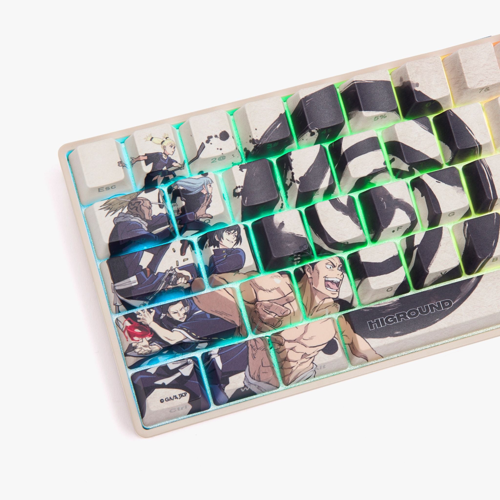 JJK x HG Basecamp 65% Mechanical Keyboard - Compact 65% Layout, Hot-Swappable Switches, RGB Backlit for Gaming & Typing | Perfect for School, Office & Home Workspace