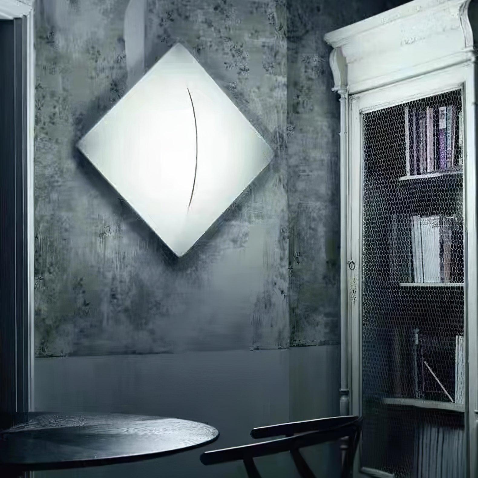 Modern Geometric Wall Sconce LED Light Fixture - Mid Century Inspired Home Decor for Living Room, Bedroom & Hallway - Perfect for Ambient Lighting and Accent Wall Illumination