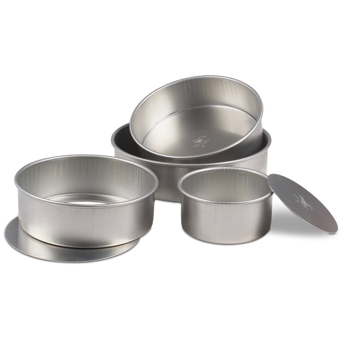 3 Inch Removable Bottom Cake Pan - Non-Stick Baking Pan for Cheesecake, Tarts & Pies - Perfect for Home Bakers & Professional Chefs
