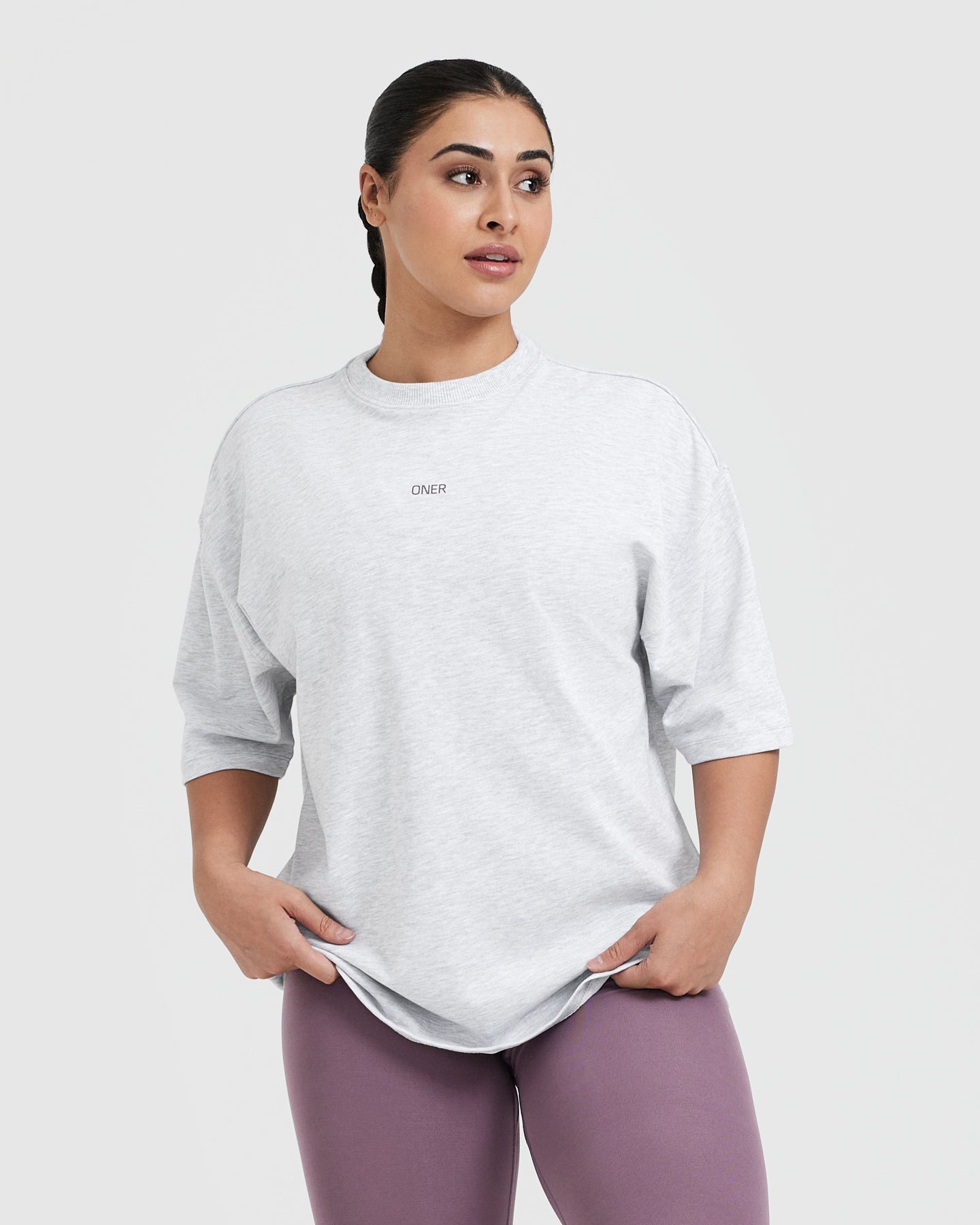 Raising The Bar Graphic Unisex T-Shirt | Light Grey Marl | Casual Streetwear for Men & Women | Perfect for Gym, Workout & Everyday Wear