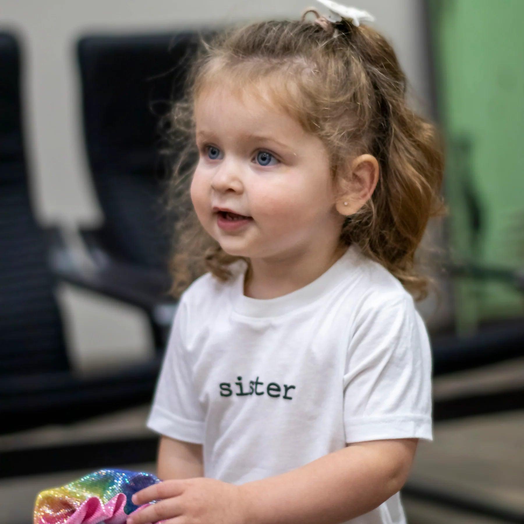 Baby, Toddler & Kids Sister T-Shirts - Soft Cotton Sibling Matching Outfits for Family Photos & Special Occasions
