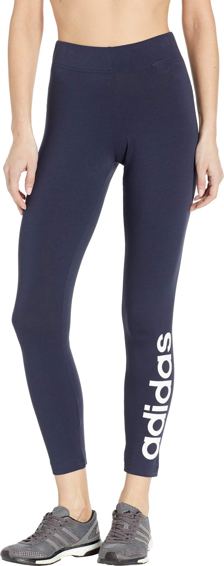Adidas Women's Essentials Linear Tights - High Waist Yoga Pants for Running, Workout & Gym - Comfortable Stretchy Leggings for Fitness & Lounge Wear