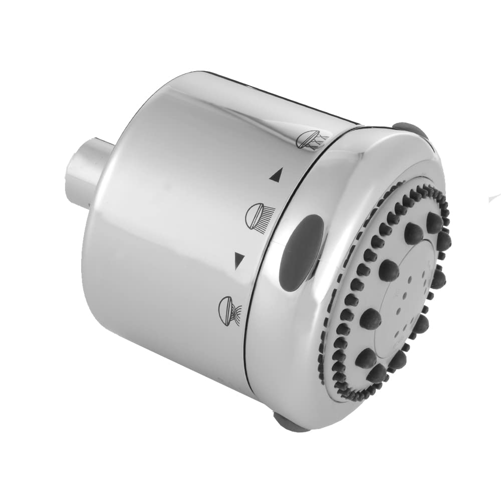 Jaclo S139-SC Frescia II Showerhead - Satin Chrome Finish - High Pressure Rainfall Shower Head for Bathroom & Spa Relaxation
