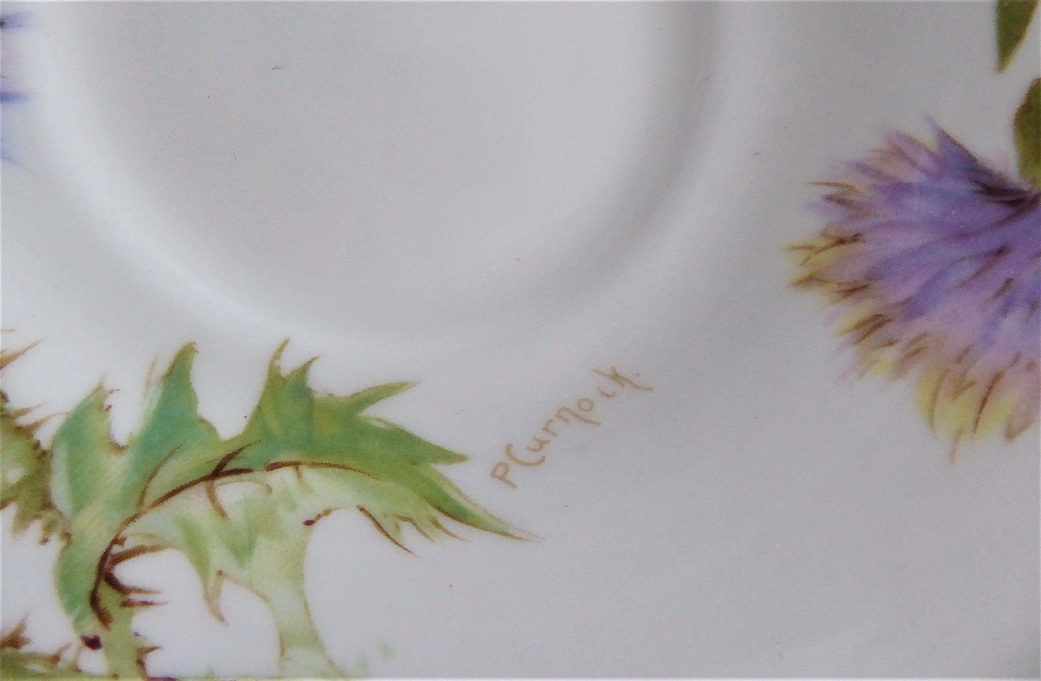 Vintage Royal Doulton Glamis Thistle Cup and Saucer Set - Hand-Painted 1930s Collectible Tea Cup with Queen Mum Association | Perfect for Afternoon Tea, Royal Memorabilia Collections & British Antique Displays