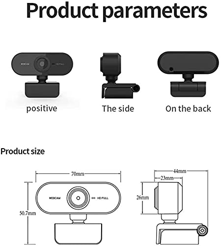 Peak Trading Full HD 1080P Webcam with Built-in Microphone - USB Plug & Play Computer Camera for Laptop, PC & Mac - Perfect for Video Conferencing, Live Streaming, Online Classes & Remote Work