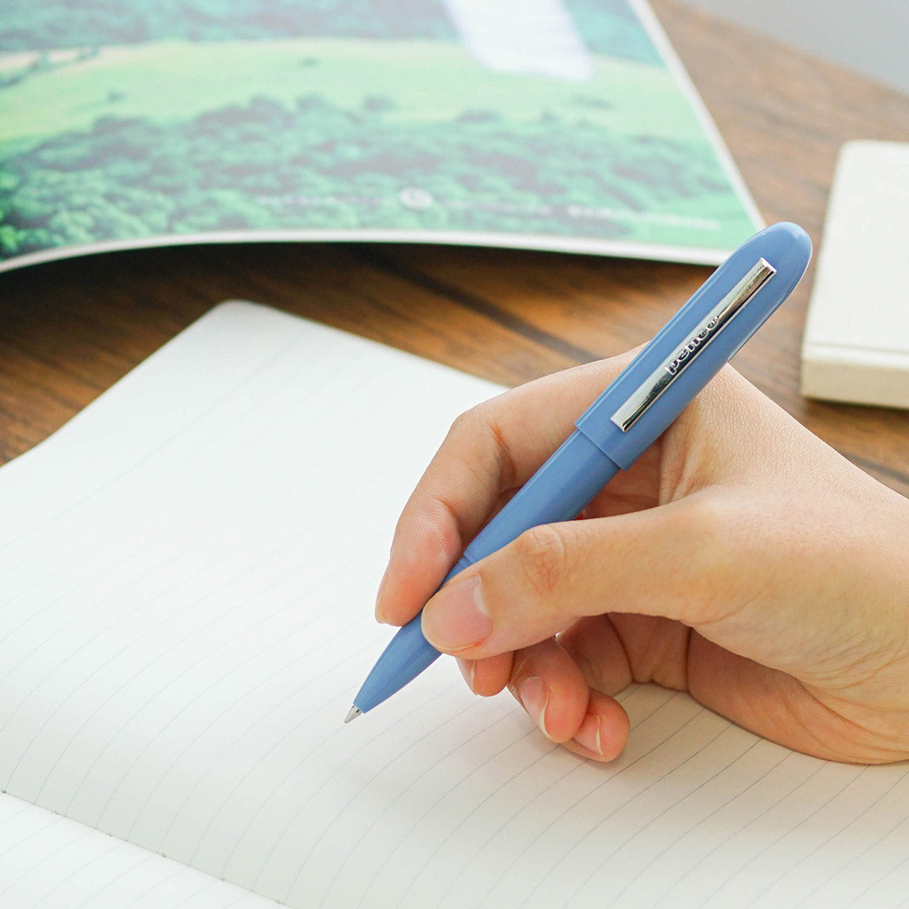 Premium Bullet Ballpoint Pen with LED Light - Smooth Writing & Portable Design for Office, School, and Outdoor Use