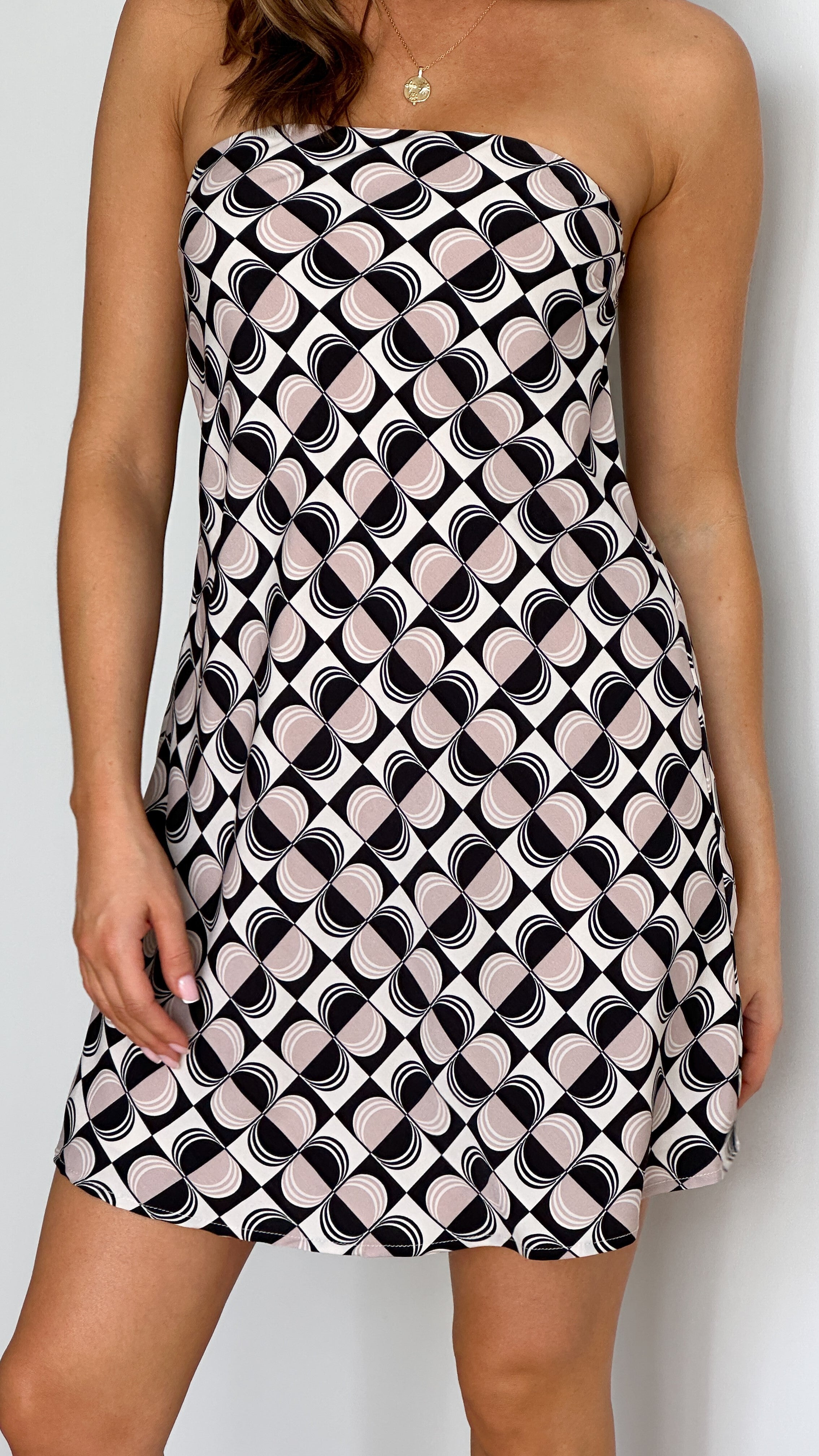 Chia Mini Dress with Palermo Print - Floral Summer Dress for Women, Perfect for Beach Vacations, Parties & Date Nights