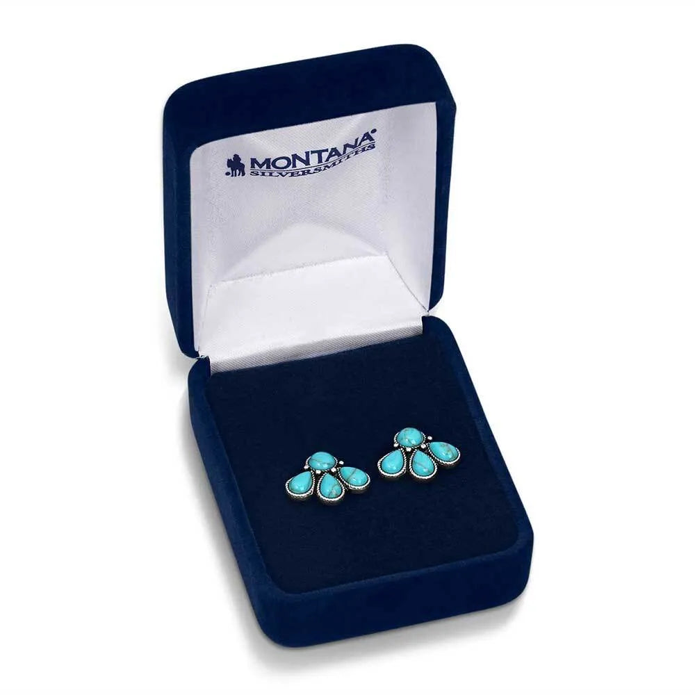 Nature's Wonder Turquoise Earrings – Handmade Sterling Silver Dangle Earrings for Women | Perfect for Boho, Casual & Party Outfits