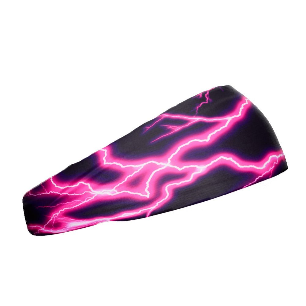 Stylish Pink Lightning Headband for Women & Girls - Fashion Hair Accessory for Sports, Workouts, and Everyday Wear