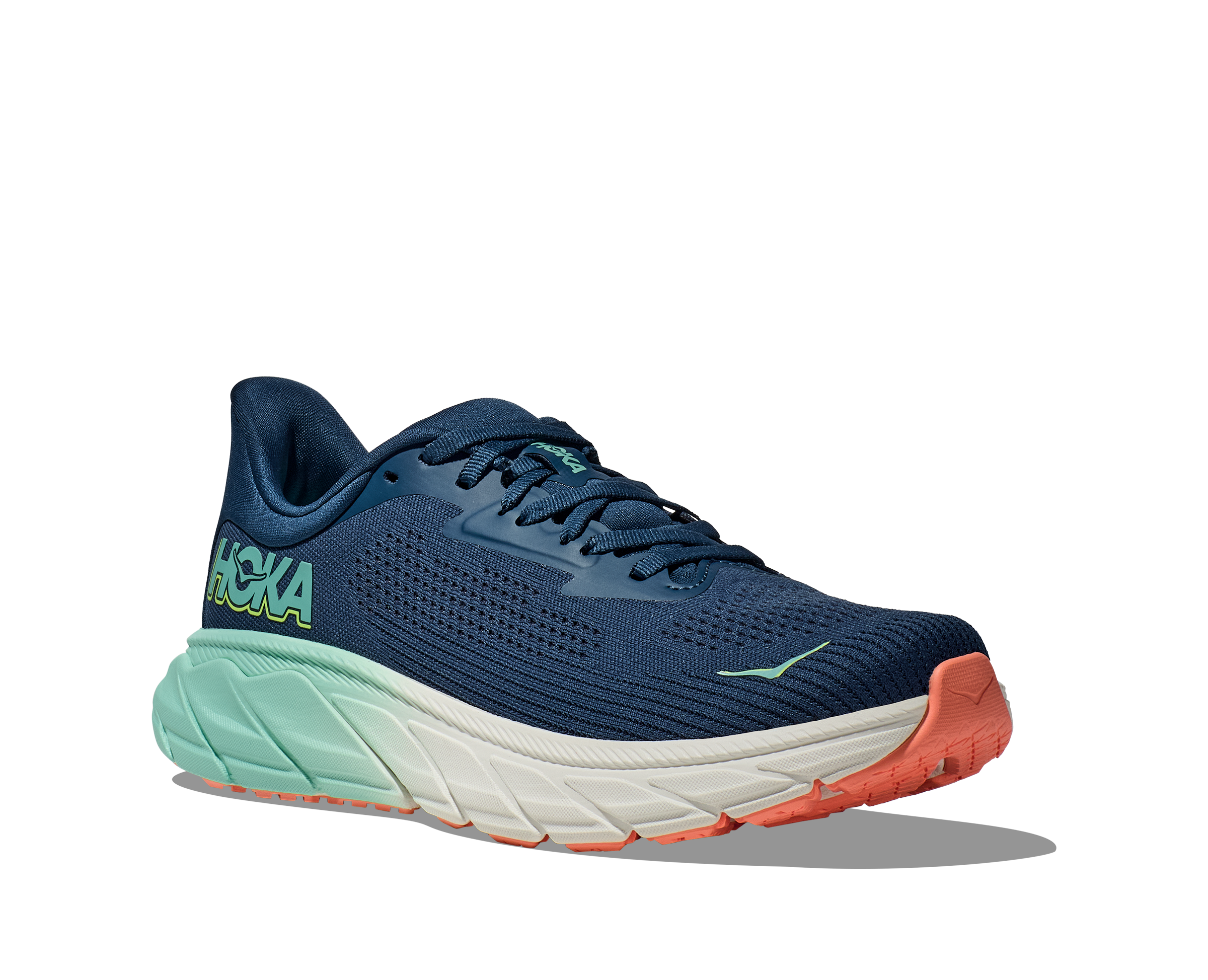 HOKA Women's Arahi 7 Running Shoes - Midnight/Seafoam | Stability & Cushion for Road Running, Walking & Daily Wear