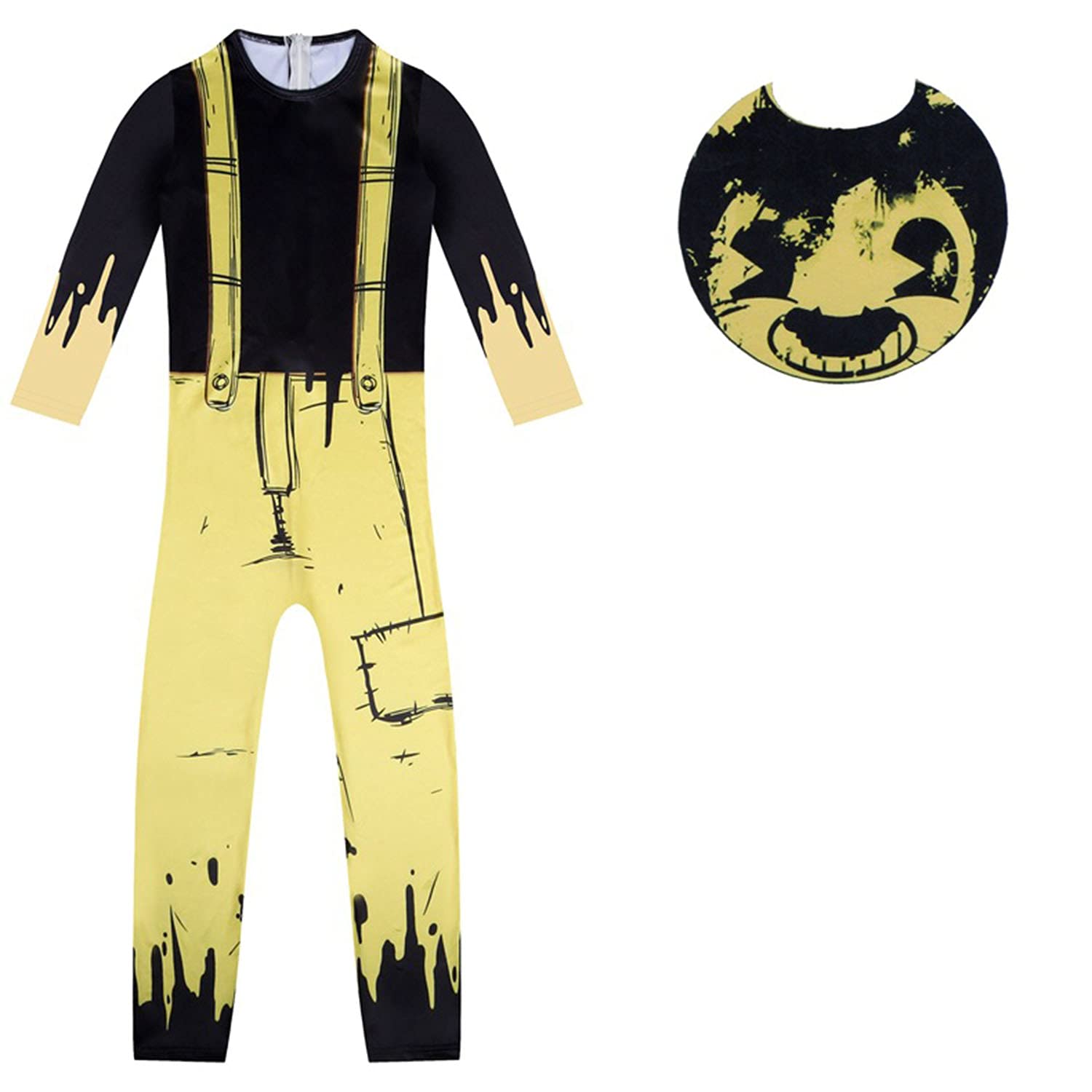 **Cartoon Kids Halloween Costume - One-Piece Party Suit for Boys | Carnival, Cosplay & Dress-Up Fun**