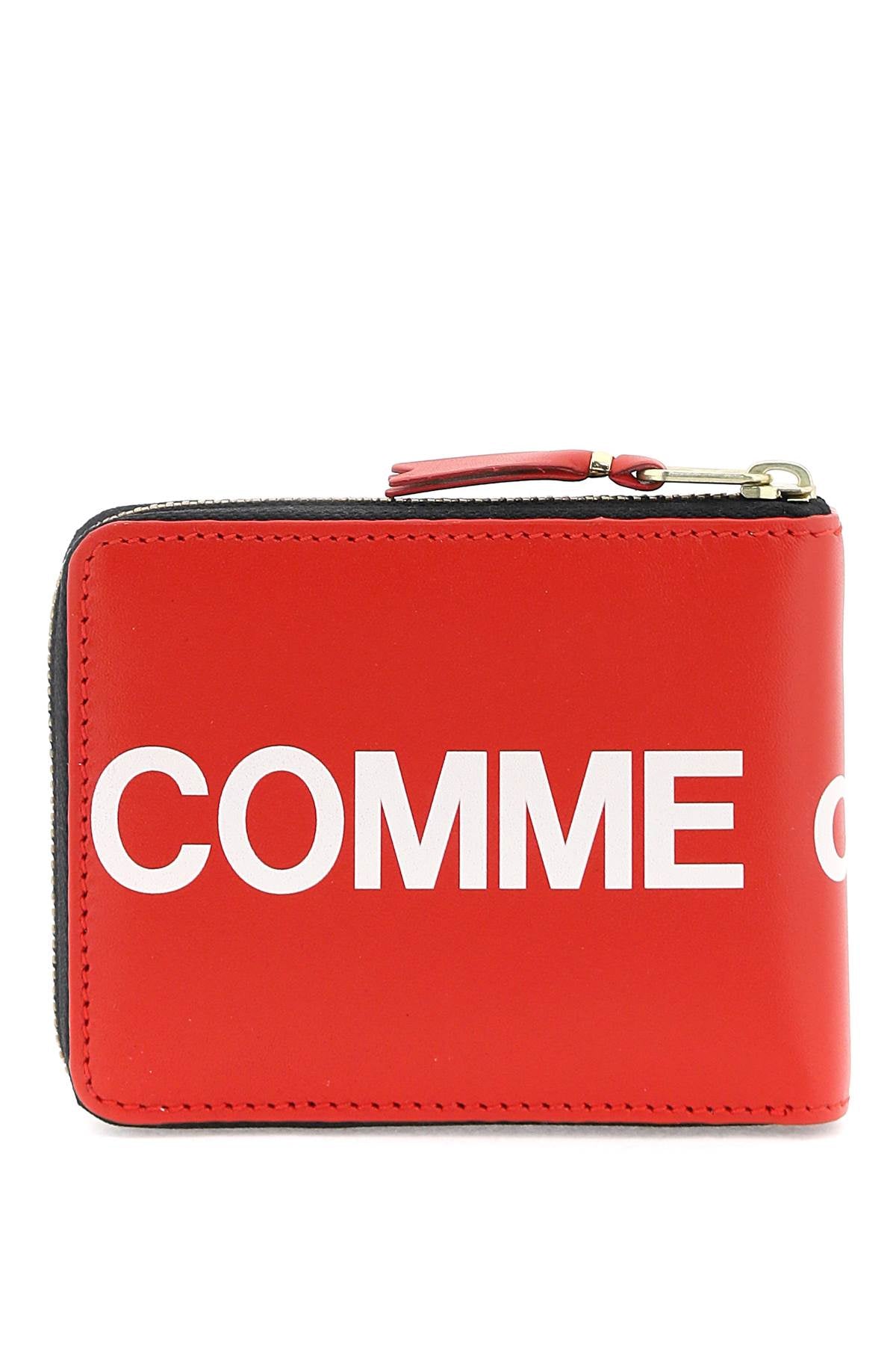 Comme des Garçons Zip Around Wallet with Maxi Logo - Stylish & Durable Designer Wallet for Men & Women | Perfect for Everyday Use, Travel & Business