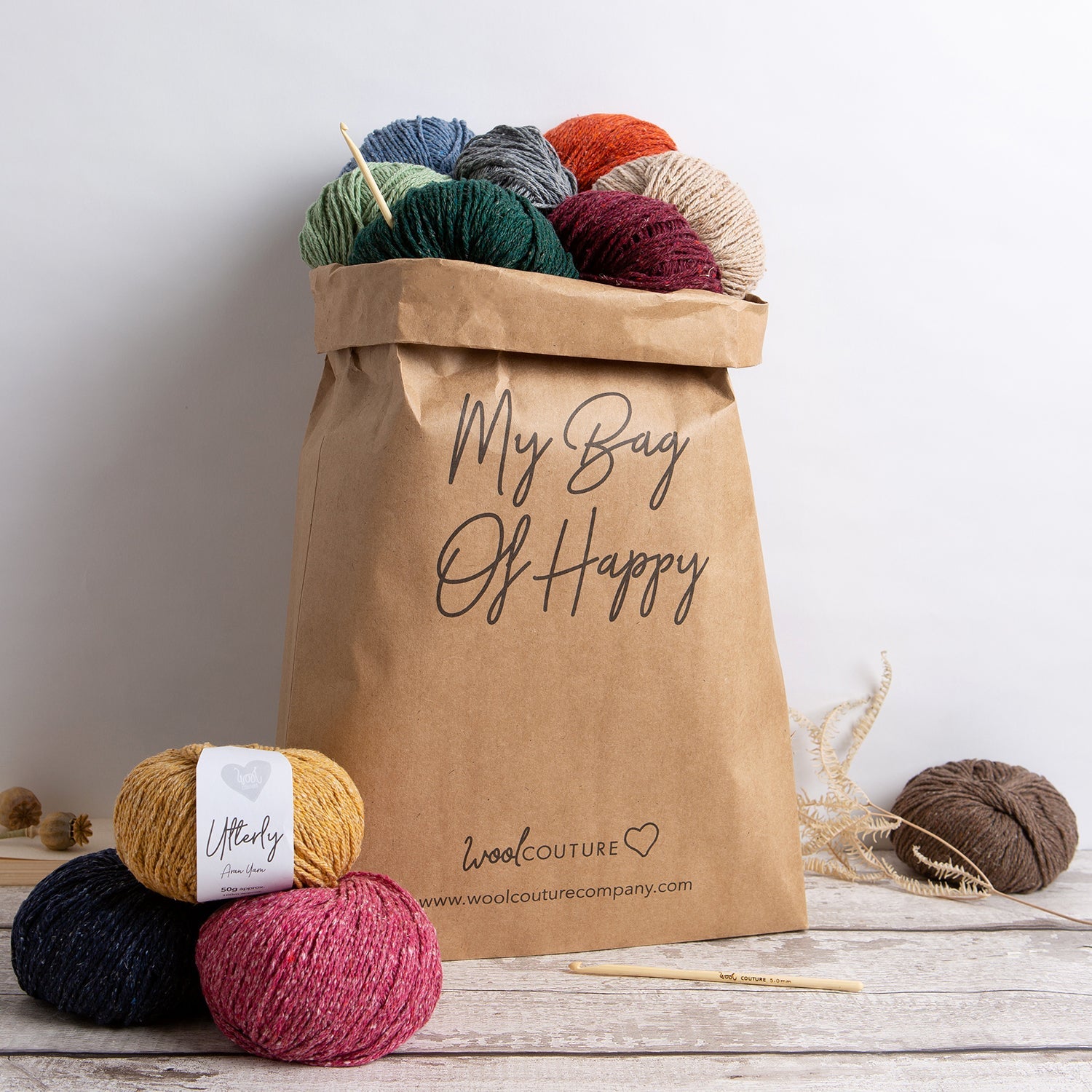 Crochet Blanket Kit for Beginners - Misty Rainbow Yarn DIY Knitting Set - Perfect for Cozy Home Decor, Gifts, and Relaxing Craft Projects