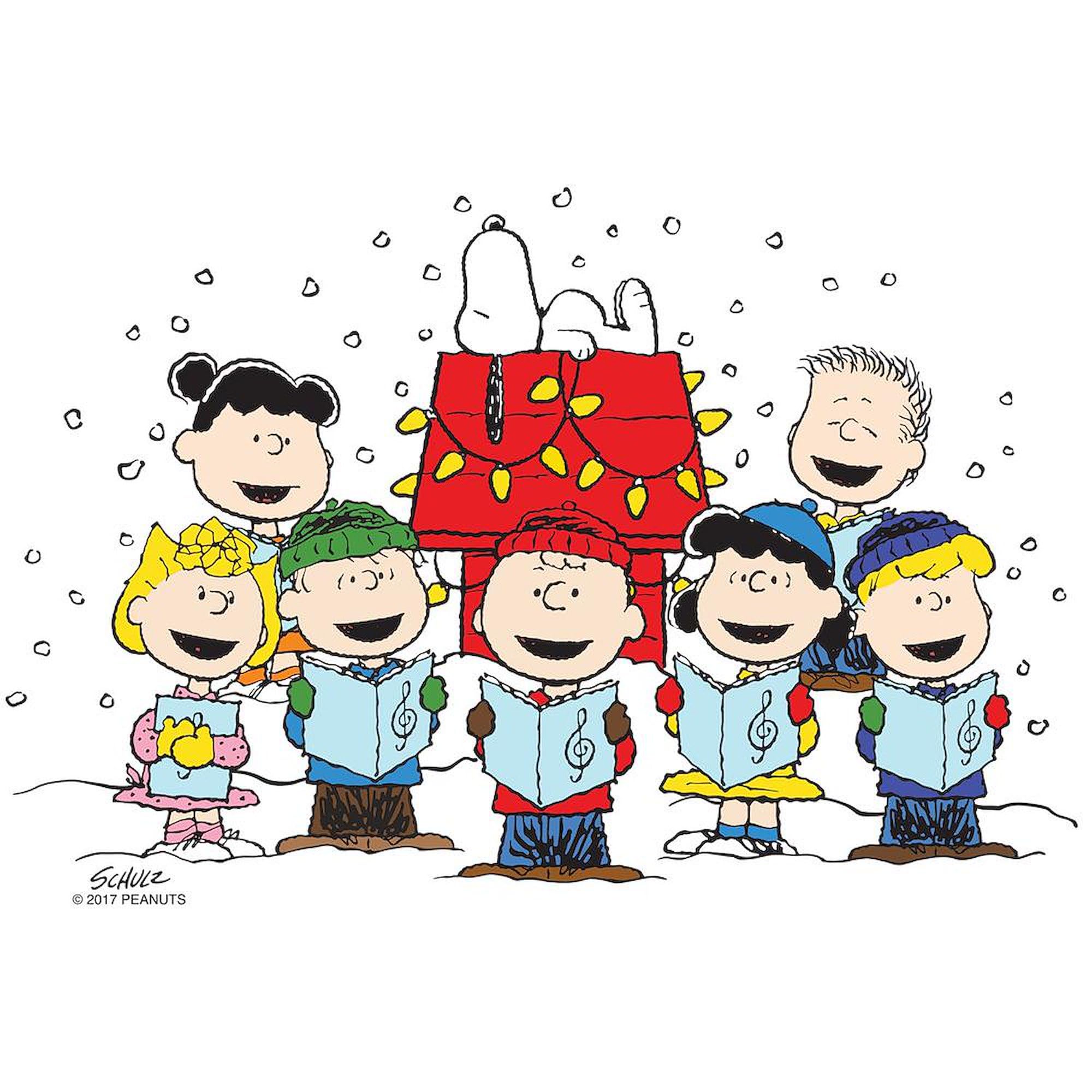 Peanuts Gang Christmas 20oz Ceramic Coffee Mega Mug - Snoopy & Charlie Brown Holiday Gift for Coffee Lovers - Perfect for Home, Office & Holiday Gatherings