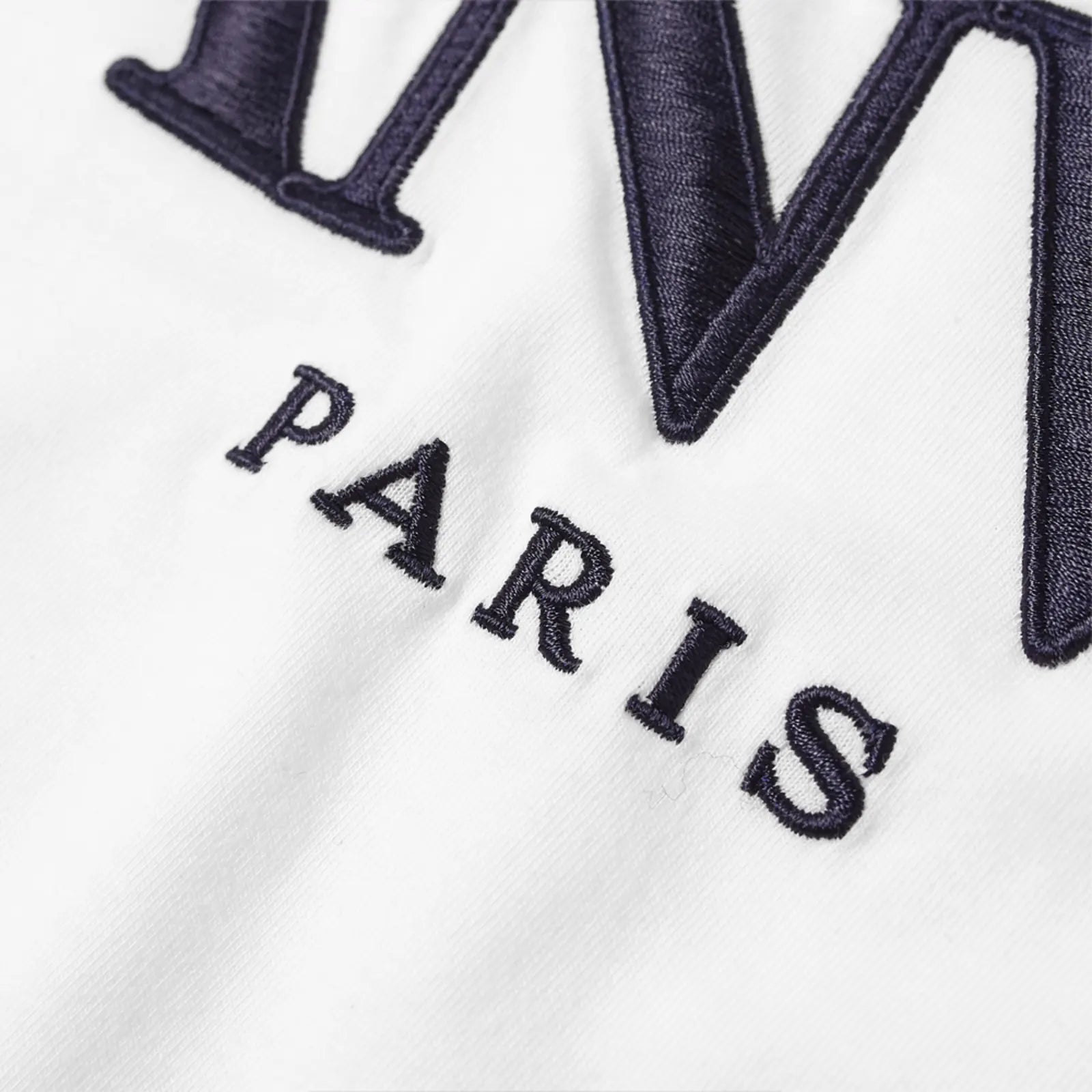 Lanvin White Embroidered Logo T-Shirt for Men | Luxury Cotton Crewneck Tee | Perfect for Casual Wear, Date Nights & Street Style Outfits