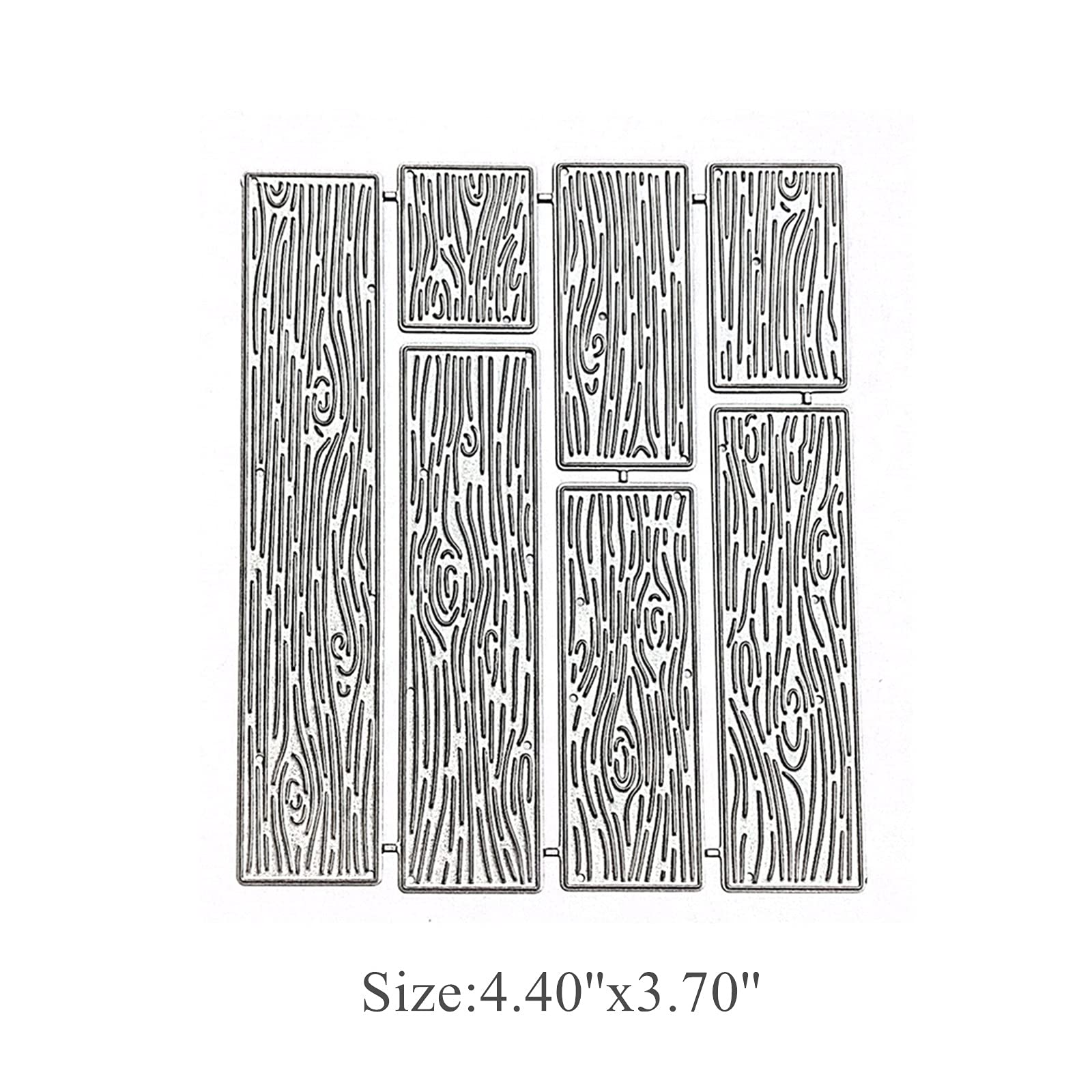 7 Pcs Wood Grain Metal Die Cuts for Scrapbooking, Card Making, DIY Albums - Embossing Stencils & Wall Decor - Perfect for Home Crafting, Wedding Invitations, and Gift Card Designs