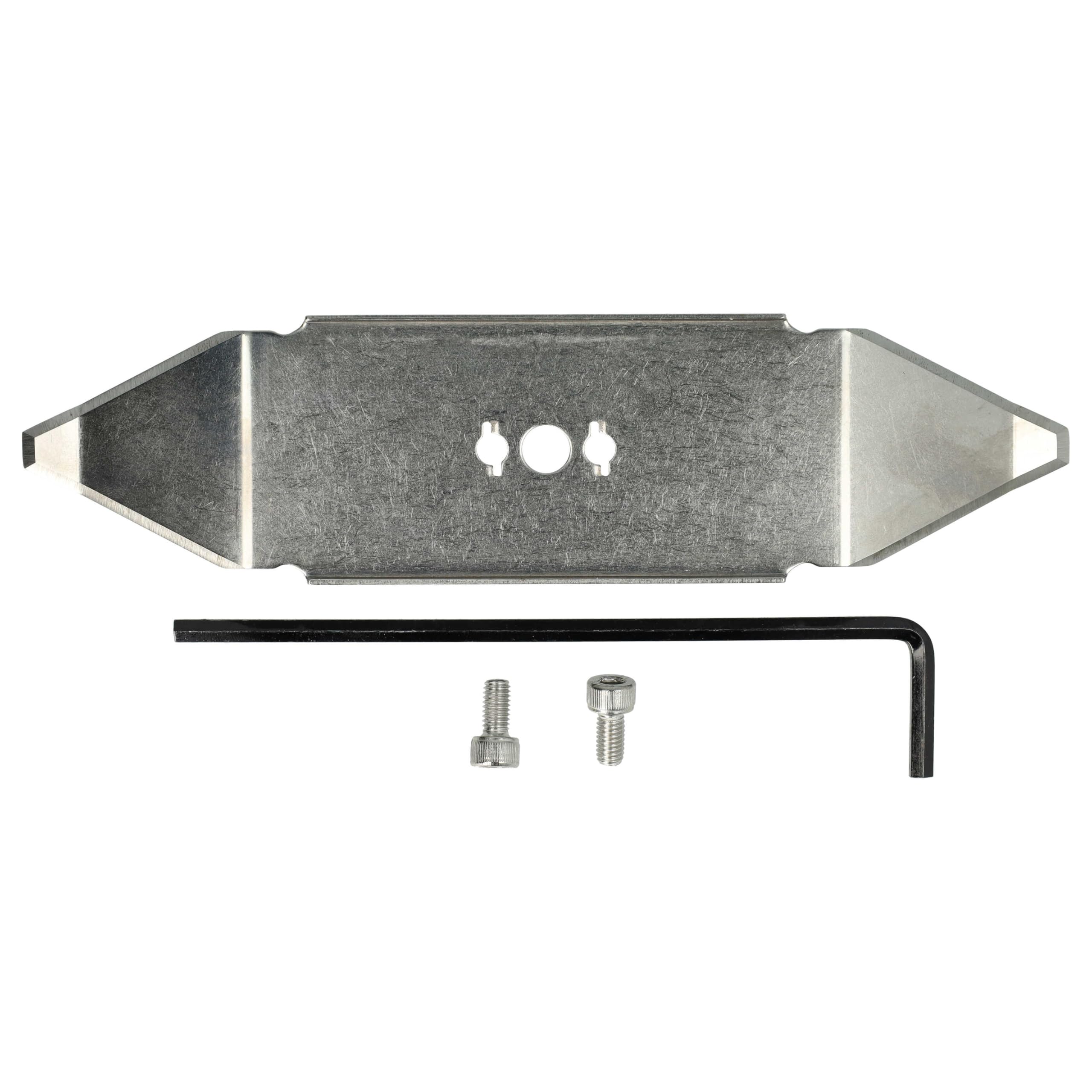 Robomow RX 12U RT700 PL RT300 RT300PL RT700 Replacement Lawn Mower Blades - VHBW Compatible Stainless Steel Silver Replacement Knife | Perfect for Residential Lawn Care & Garden Maintenance