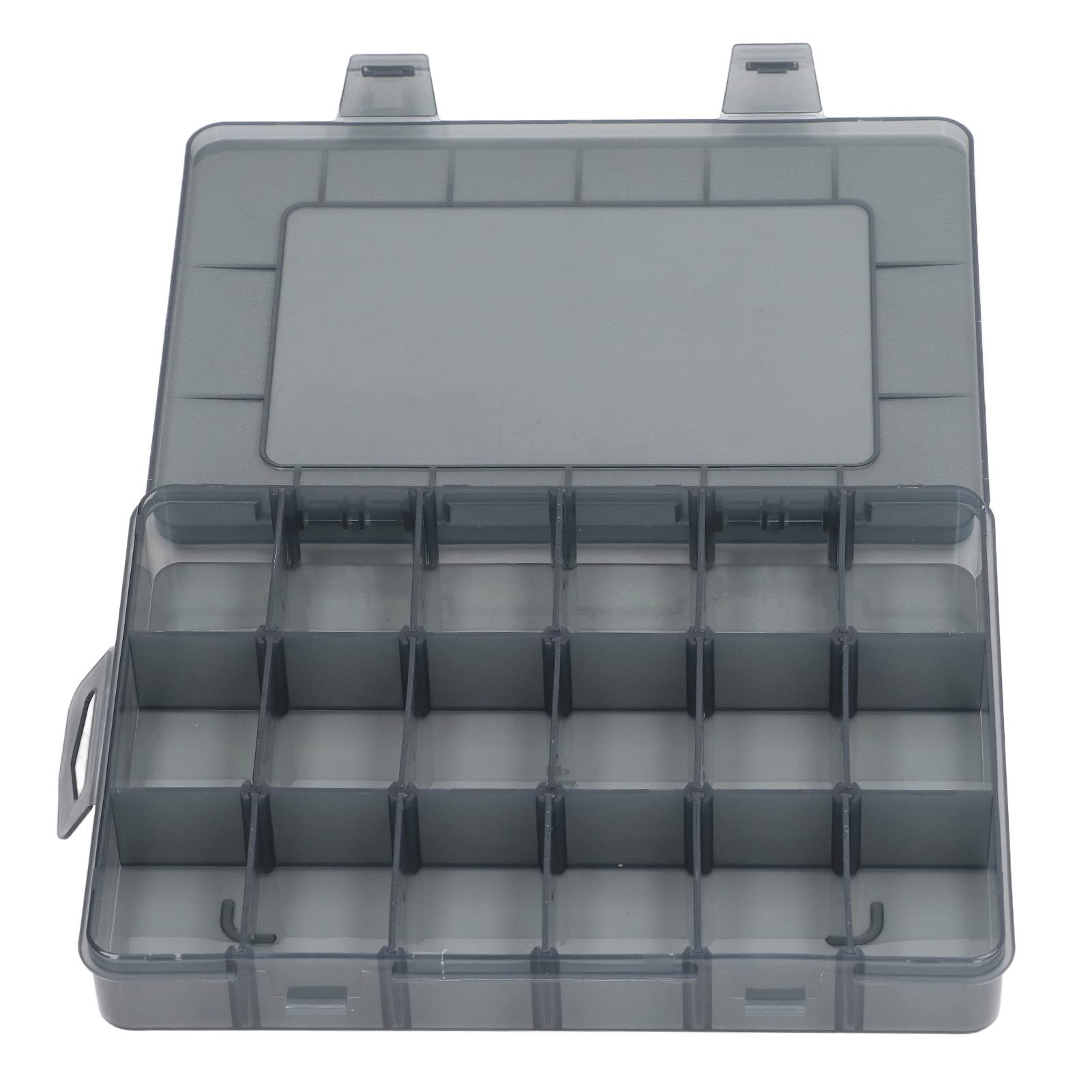 18 Grids Multi Compartment Plastic Tool Box Organizer with Arc Corners for Nails, Screws & Small Parts - Perfect for Workshop, Garage & DIY Projects