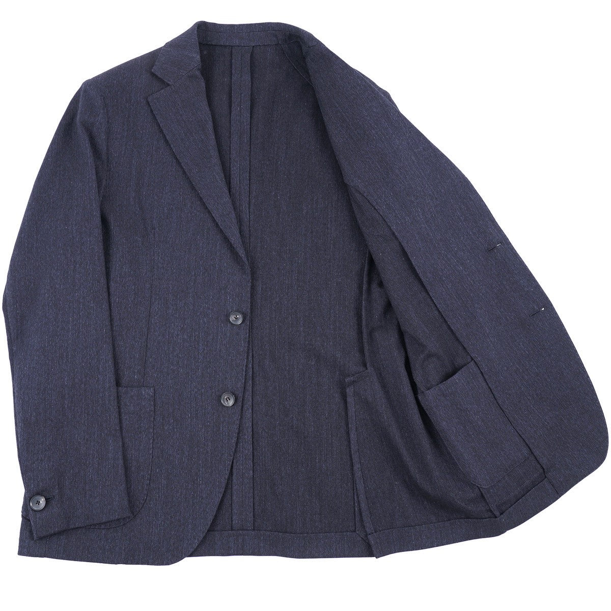Luigi Borrelli Premium Unlined Denim Cotton Suit for Men | Lightweight & Breathable Business Casual Blazer | Perfect for Office, Weddings & Smart Casual Events