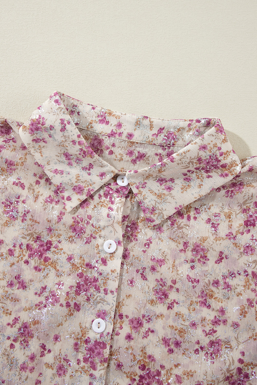 Elegant Floral Collared Long Sleeve Blouse for Women | Office Wear & Spring Outfits | Comfortable & Stylish