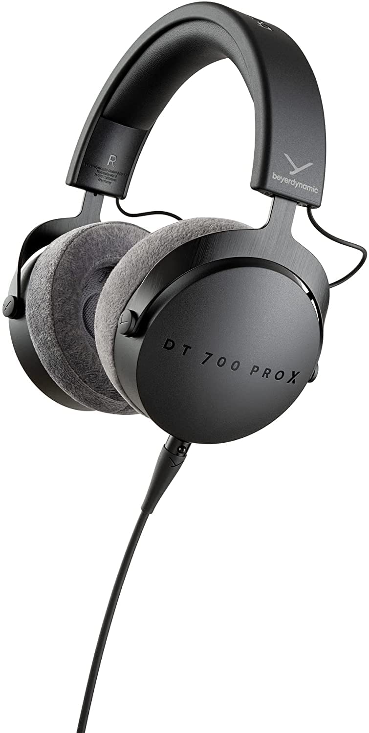 beyerdynamic DT 700 Pro X Closed-Back Studio Headphones Bundle - Professional Monitoring Headset with Detachable Cable, Headphone Splitter & Extension Cord | Ideal for Recording, Mixing & Podcasting