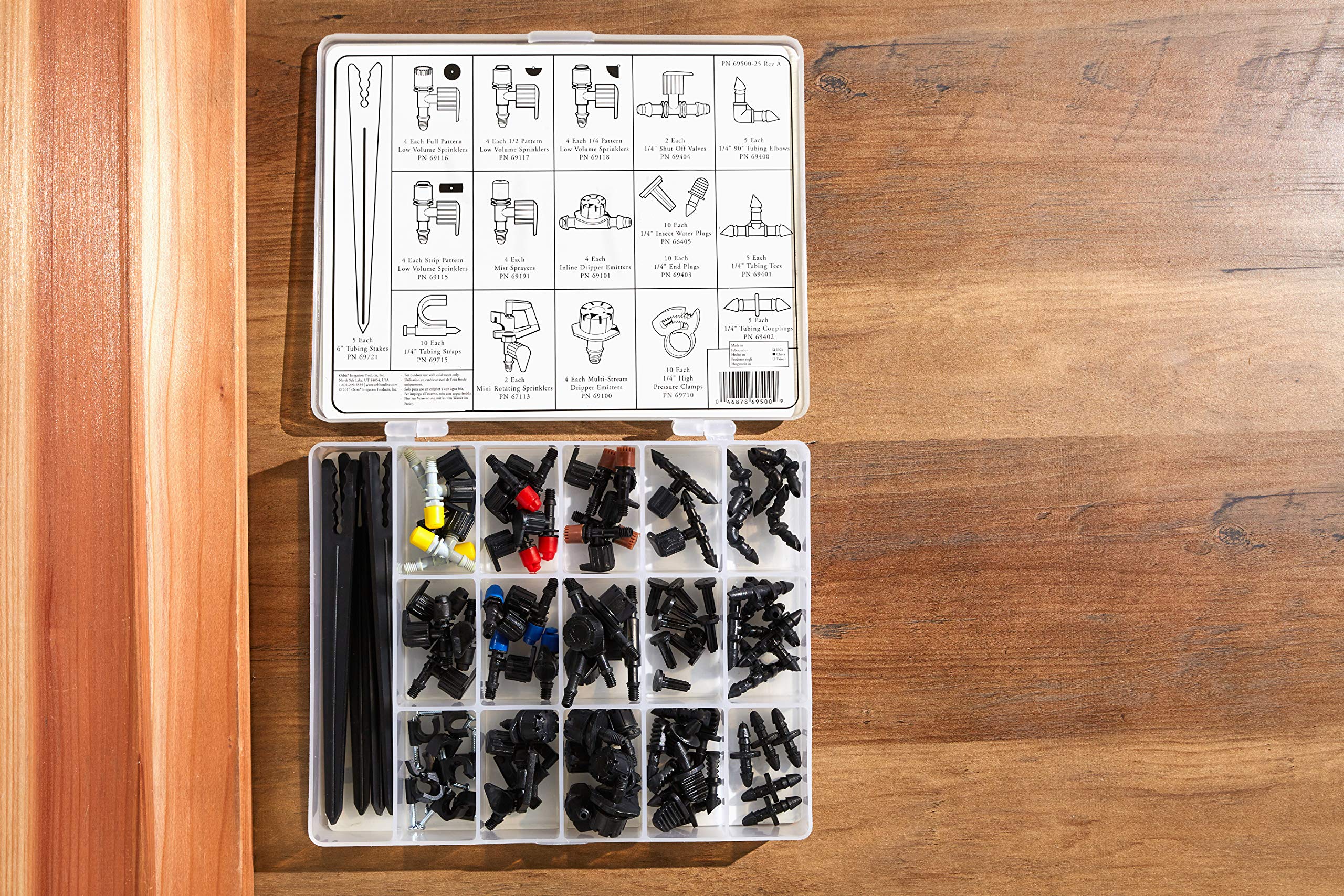 Orbit 69500 92-Piece Drip Irrigation Assortment Kit - Complete Watering System for Gardens, Lawns & Landscaping (20-Pack) - Perfect for DIY Home Garden Irrigation & Water Conservation