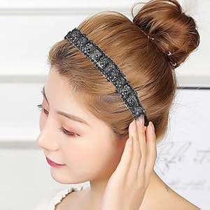Pssopp Rhinestone Ribbon Roll with Heat Activated Glue - Sparkly Black Mesh Wrap for Wedding Cakes, Birthday Party Decor, Baby Shower, DIY Crafts - Perfect for Cake Decorating, Gift Wrapping & Home Decor Projects