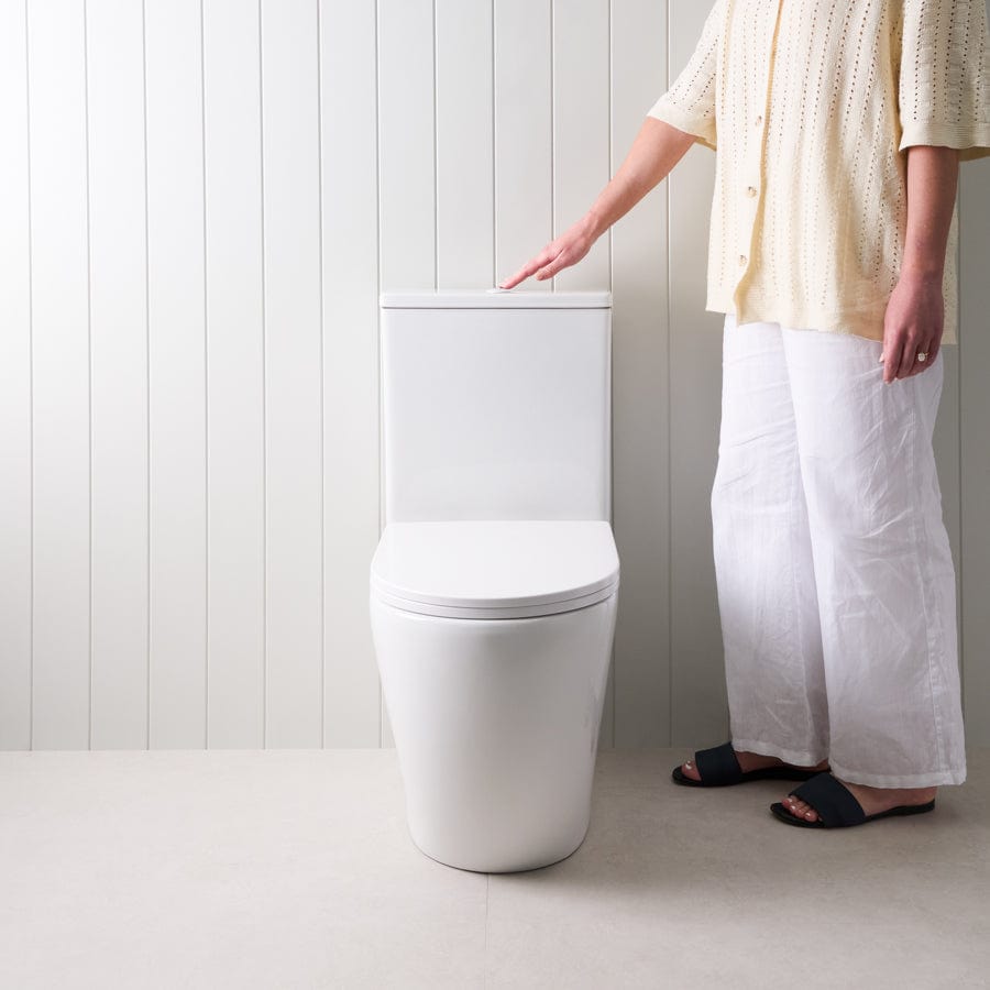 Modern Curved Back Wall-Mounted Toilet Suite - Space-Saving Design for Small Bathrooms & Contemporary Homes | Perfect for Apartments, Powder Rooms & Luxury Bathroom Renovations