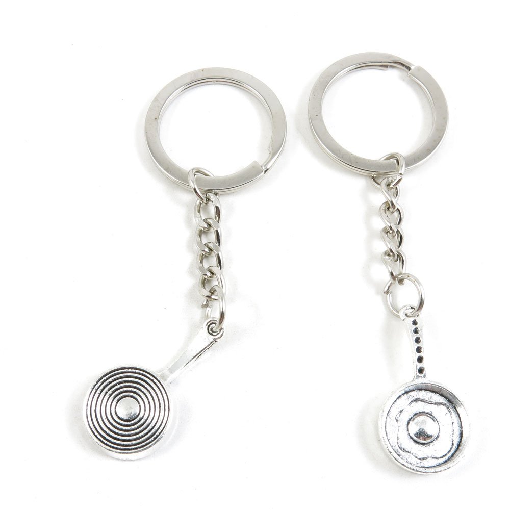 Bulk Keychain Keyrings - 50 Pack Car Keys Holder with Charms for Jewelry Making, Door Keys, and Bag Tags - Durable Metal Clasp Findings for DIY Crafts - Perfect for Gifts, Party Favors, and Home Organization