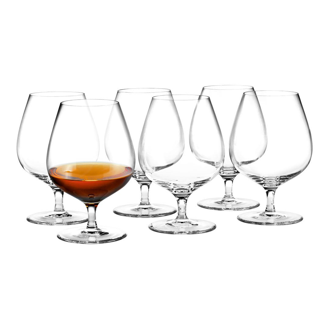 Premium Cabernet Brandy Glasses Set of 6 - Elegant Crystal Stemware for Wine Tasting & Entertaining - Perfect for Dinner Parties, Gifts & Home Bar Decor