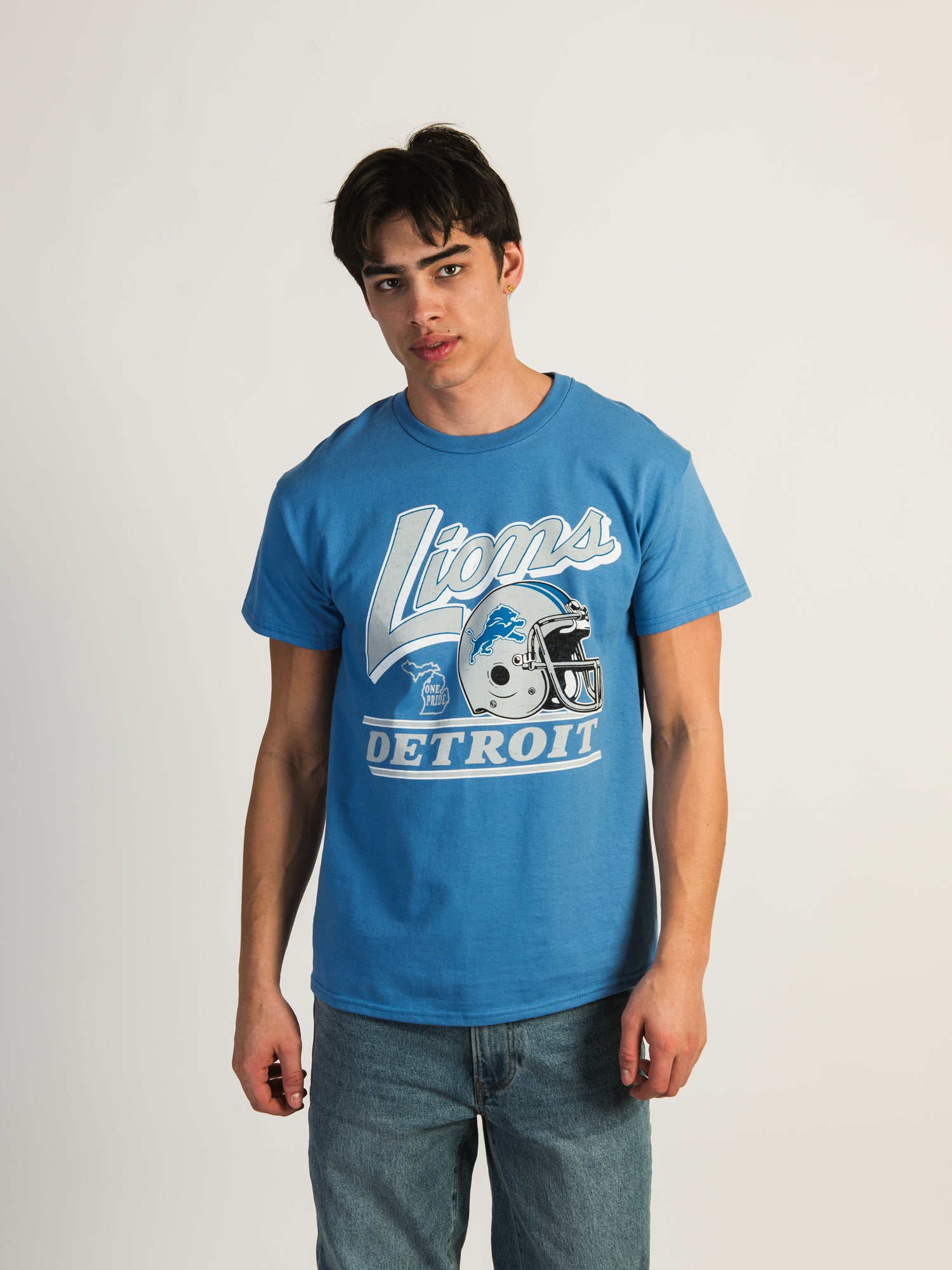 47 Detroit Lions Fly By T-Shirt - Officially Licensed NFL Apparel for Men - Perfect for Game Day, Tailgating & Fan Gear