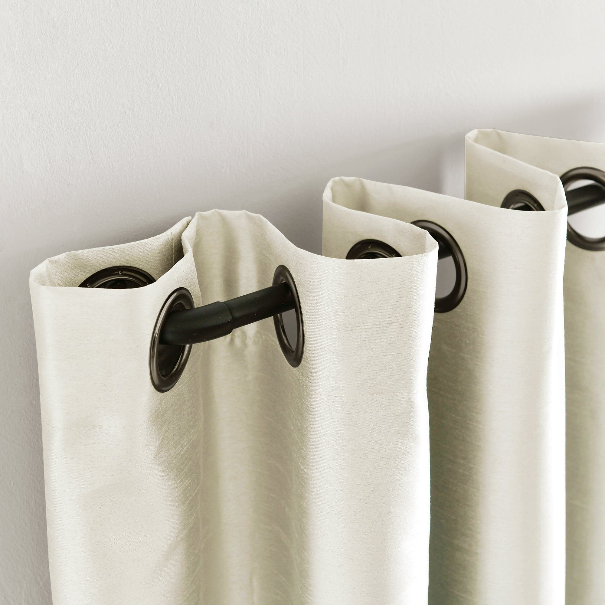 Blackout Window Curtains - 100% Light Blocking Faux Silk Drapes for Bedroom & Living Room - Thermal Insulated Room Darkening Curtain Panels for Better Sleep & Privacy